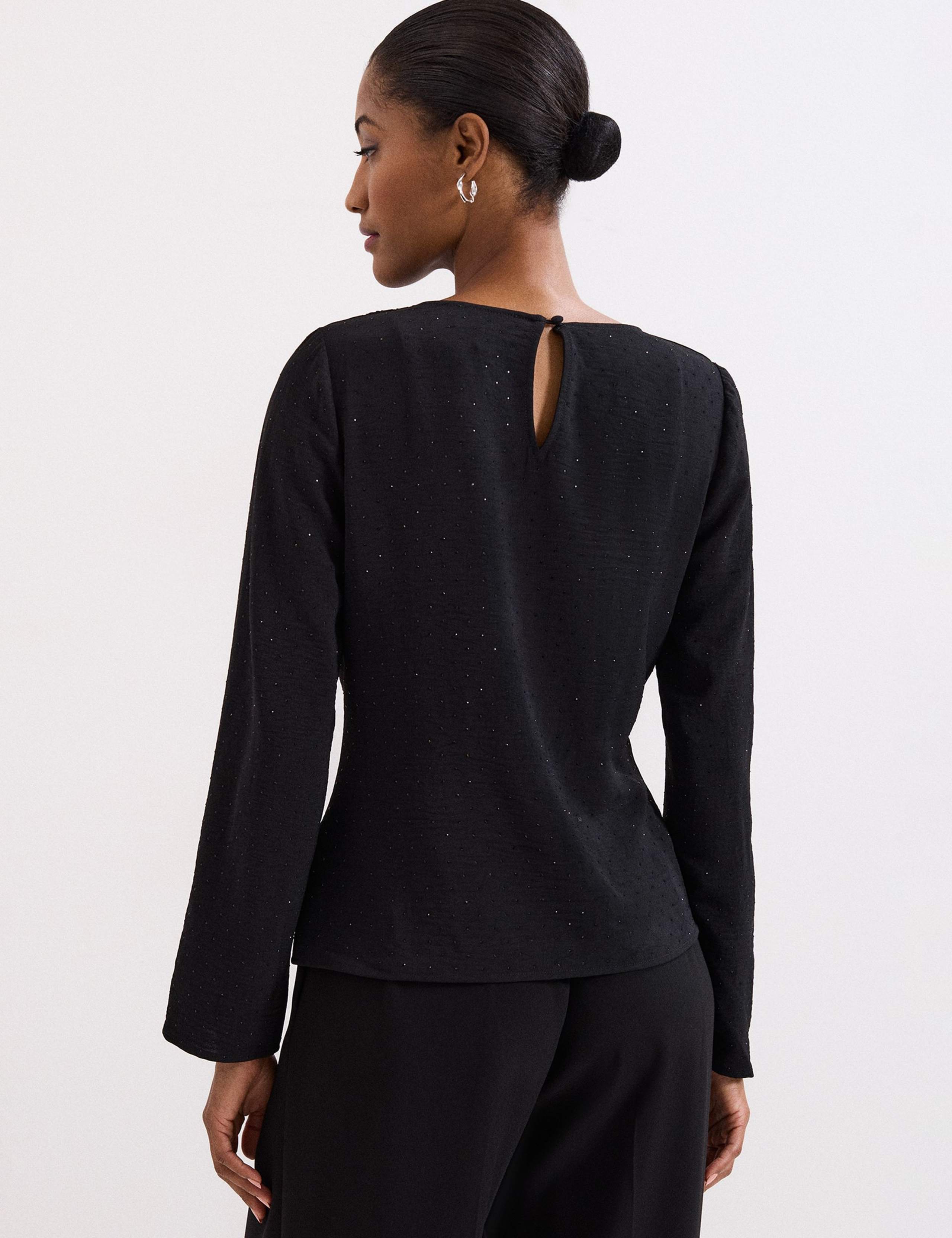 Embellished Draped Top 4 of 7