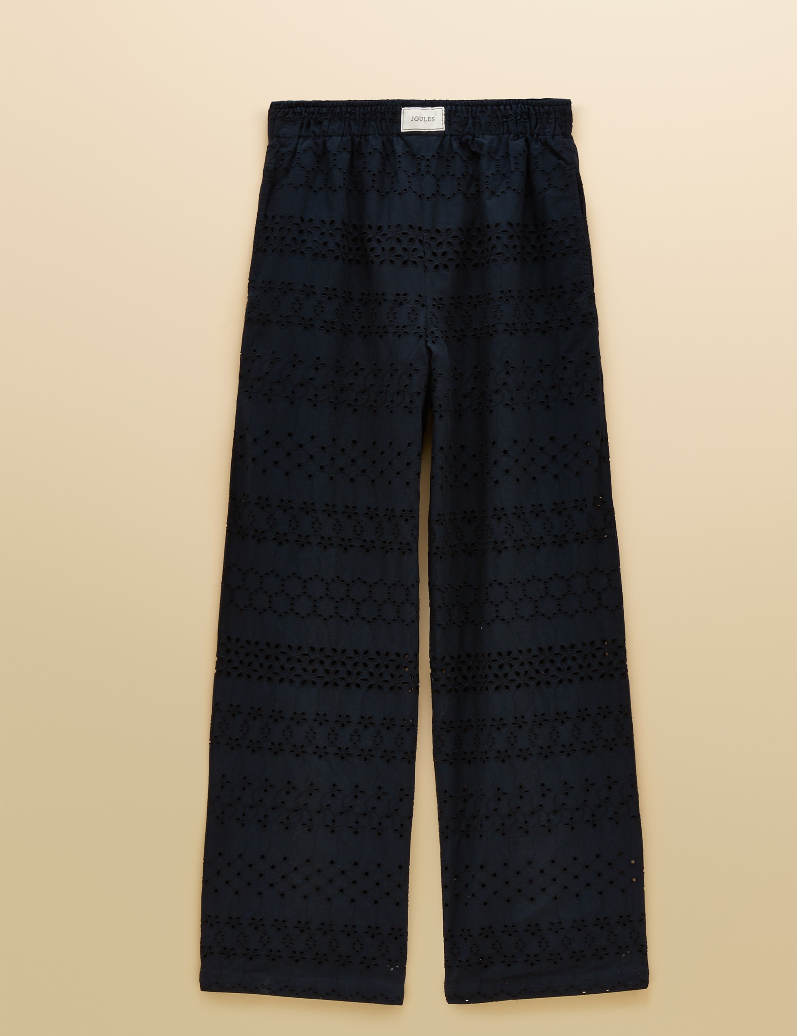 Pure Cotton Broderie Wide Fit Trousers 2 of 6