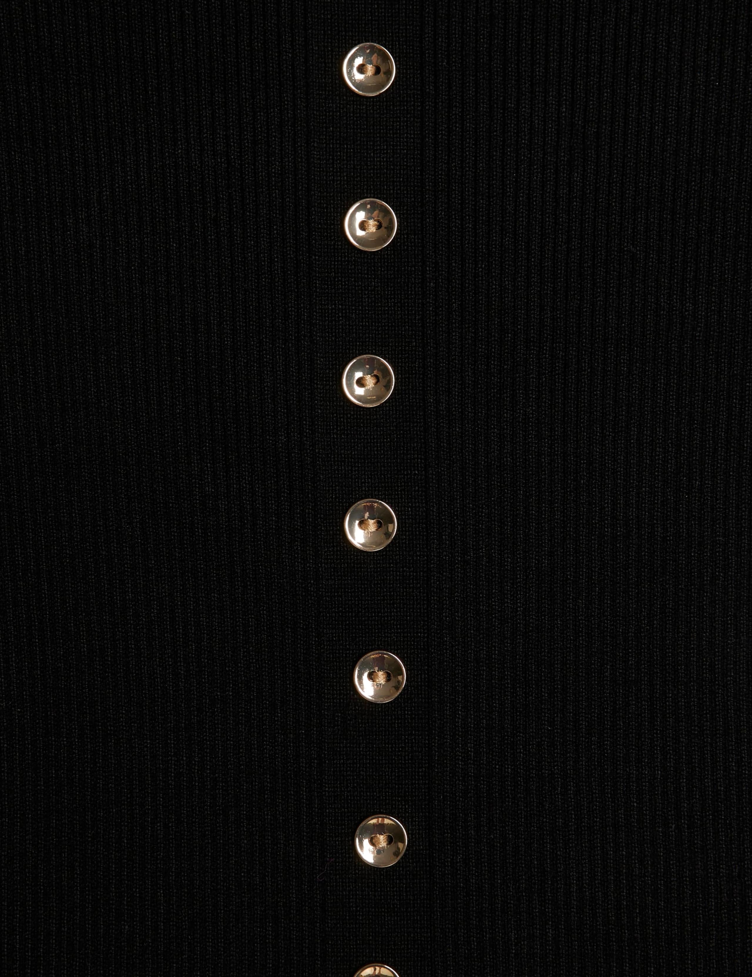 Pure Cotton Ribbed Button Front Midi Dress 4 of 6
