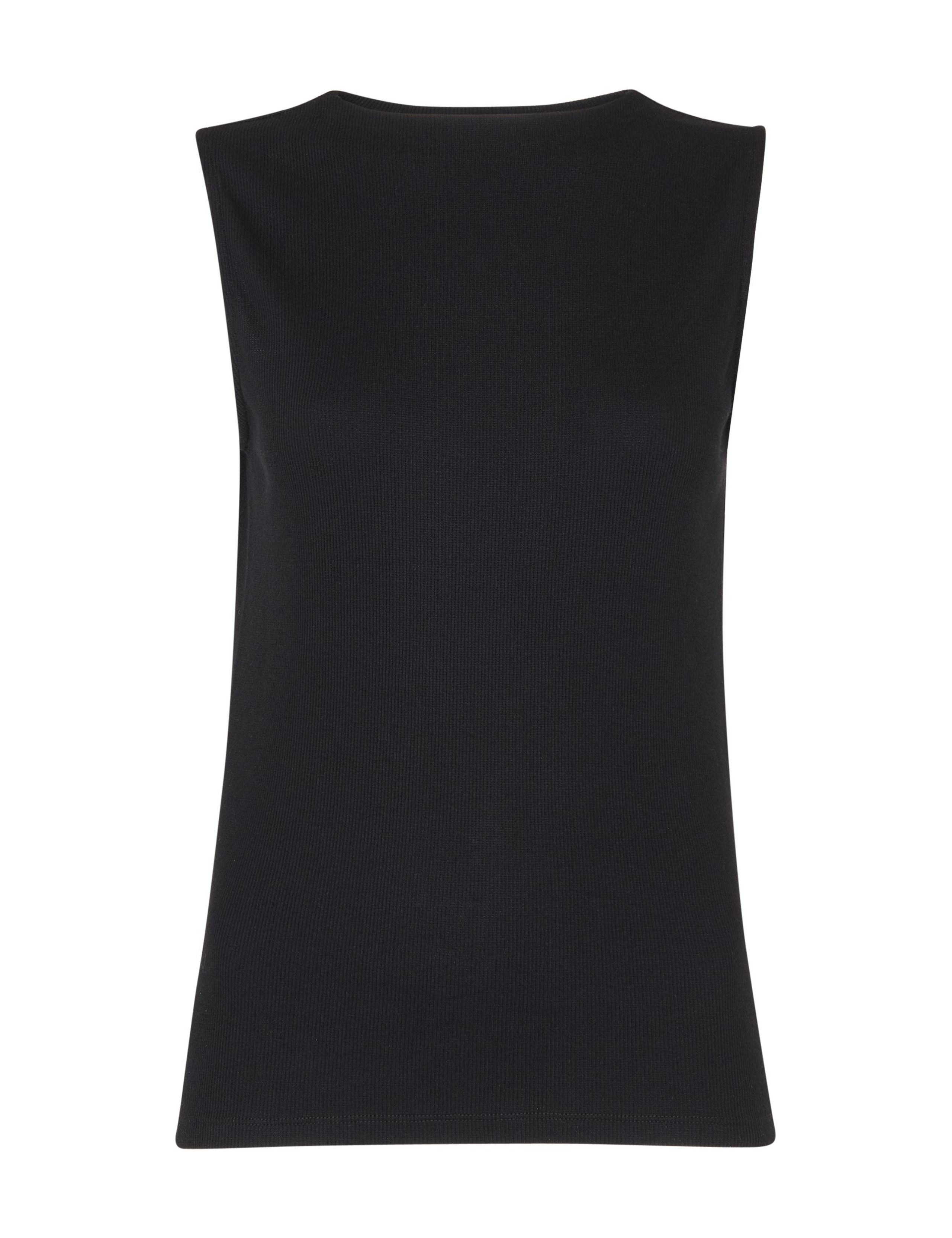 Cotton Rich Ribbed High Neck T-Shirt 2 of 4