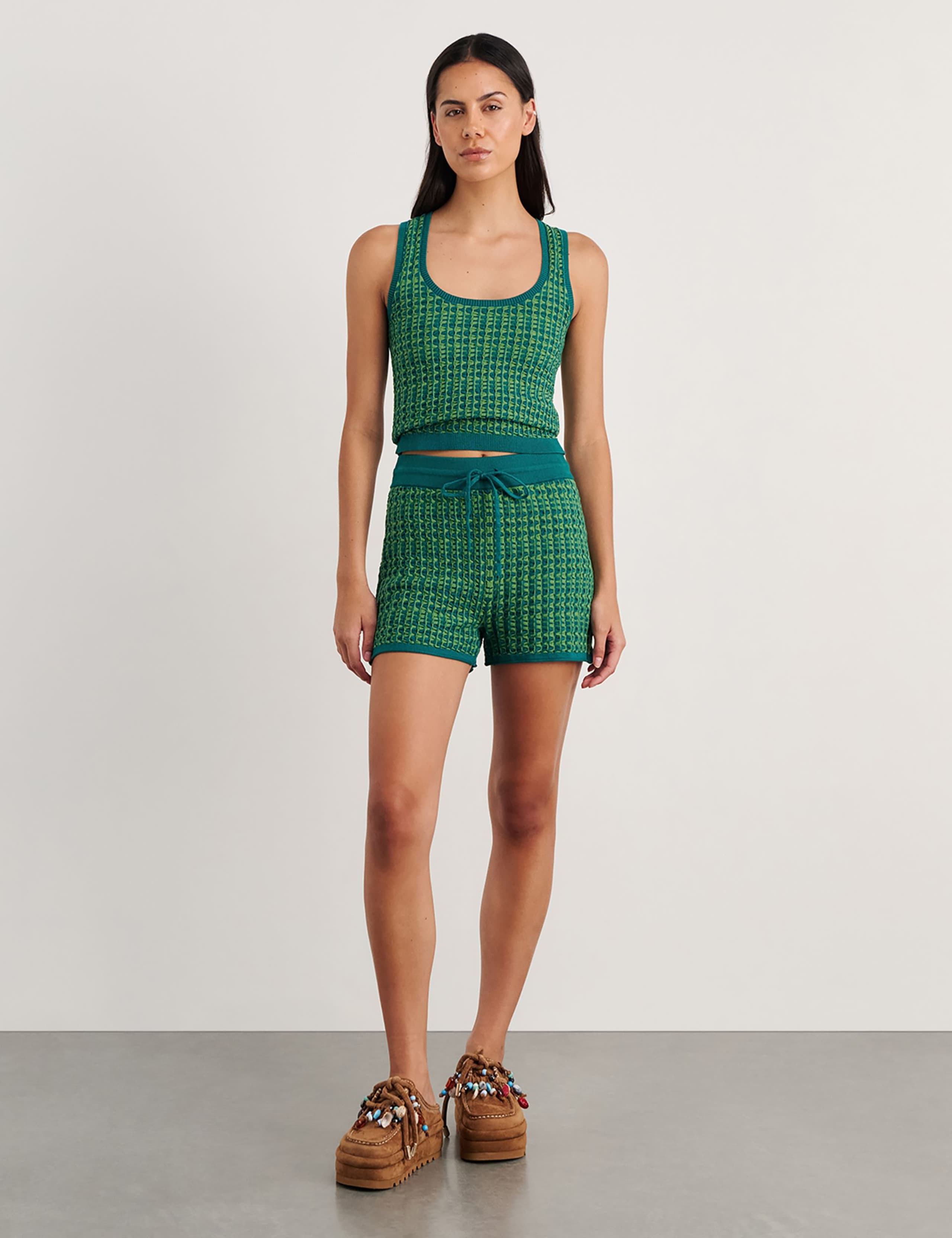 Pure Cotton Textured Knitted Shorts 2 of 6