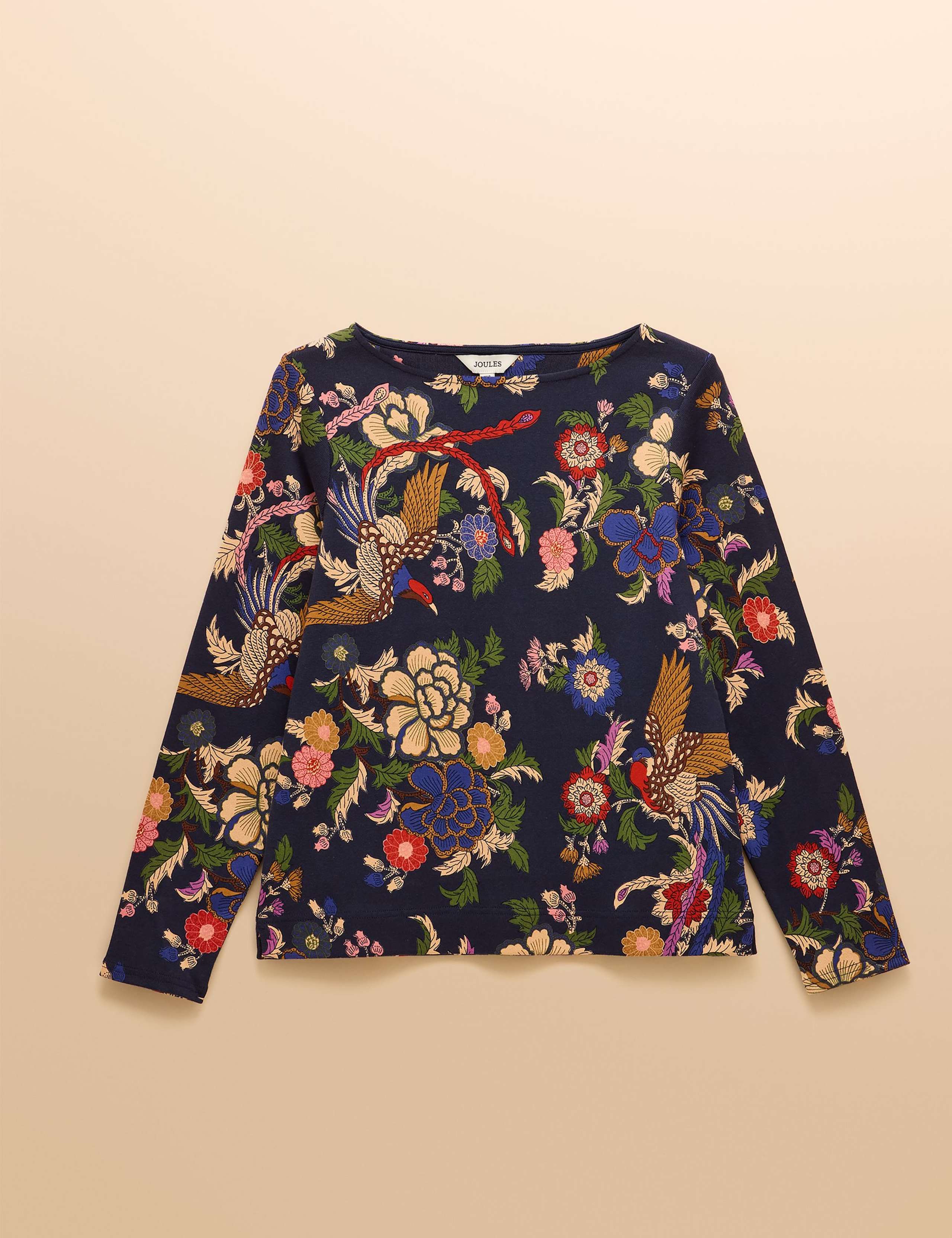 Pure Cotton Floral Slash Neck Top 2 of 8