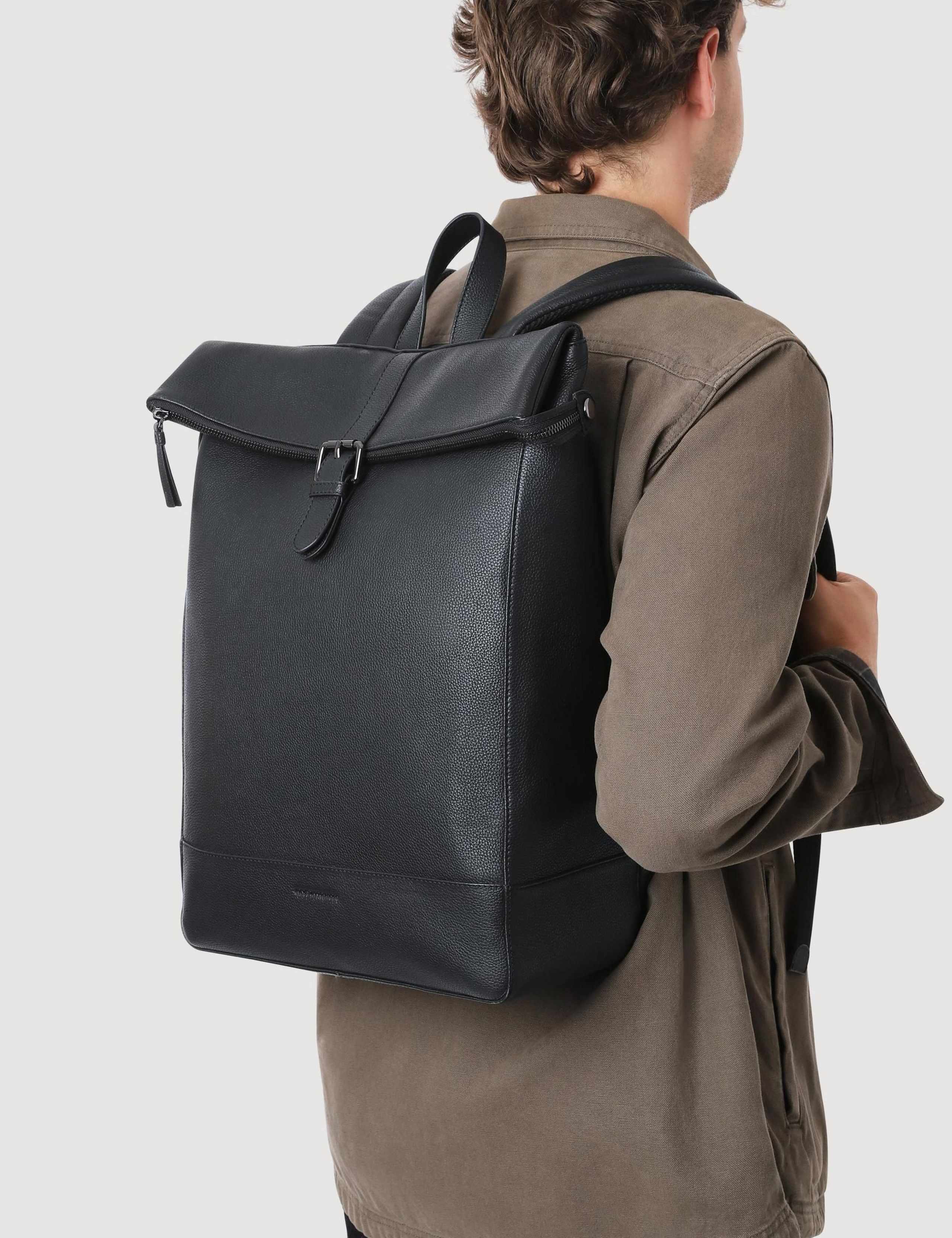 Leather Roll-top Backpack 4 of 4