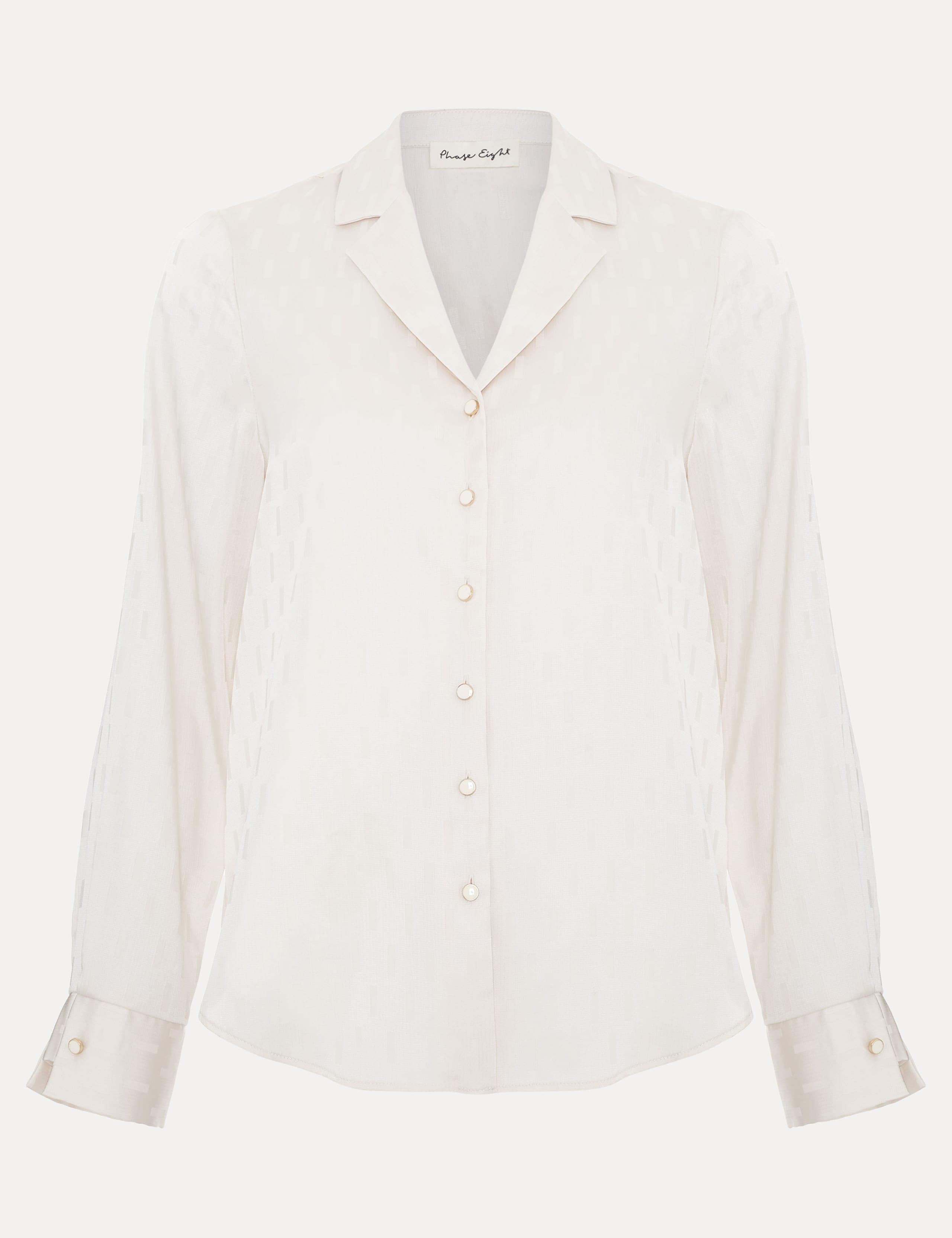 Jacquard Button Through Blouse 2 of 7
