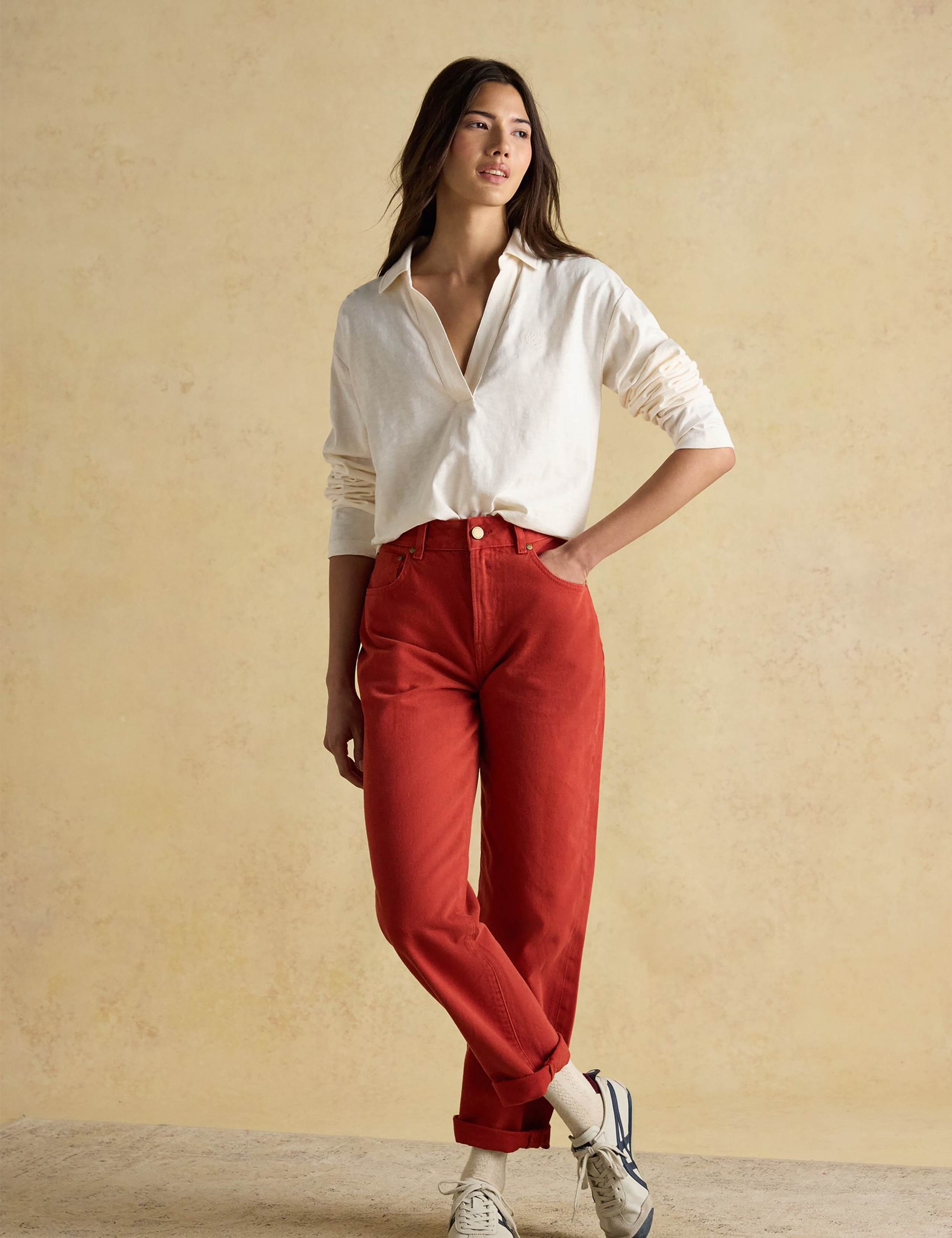 Pure Cotton Collared Long Sleeve Top 2 of 6