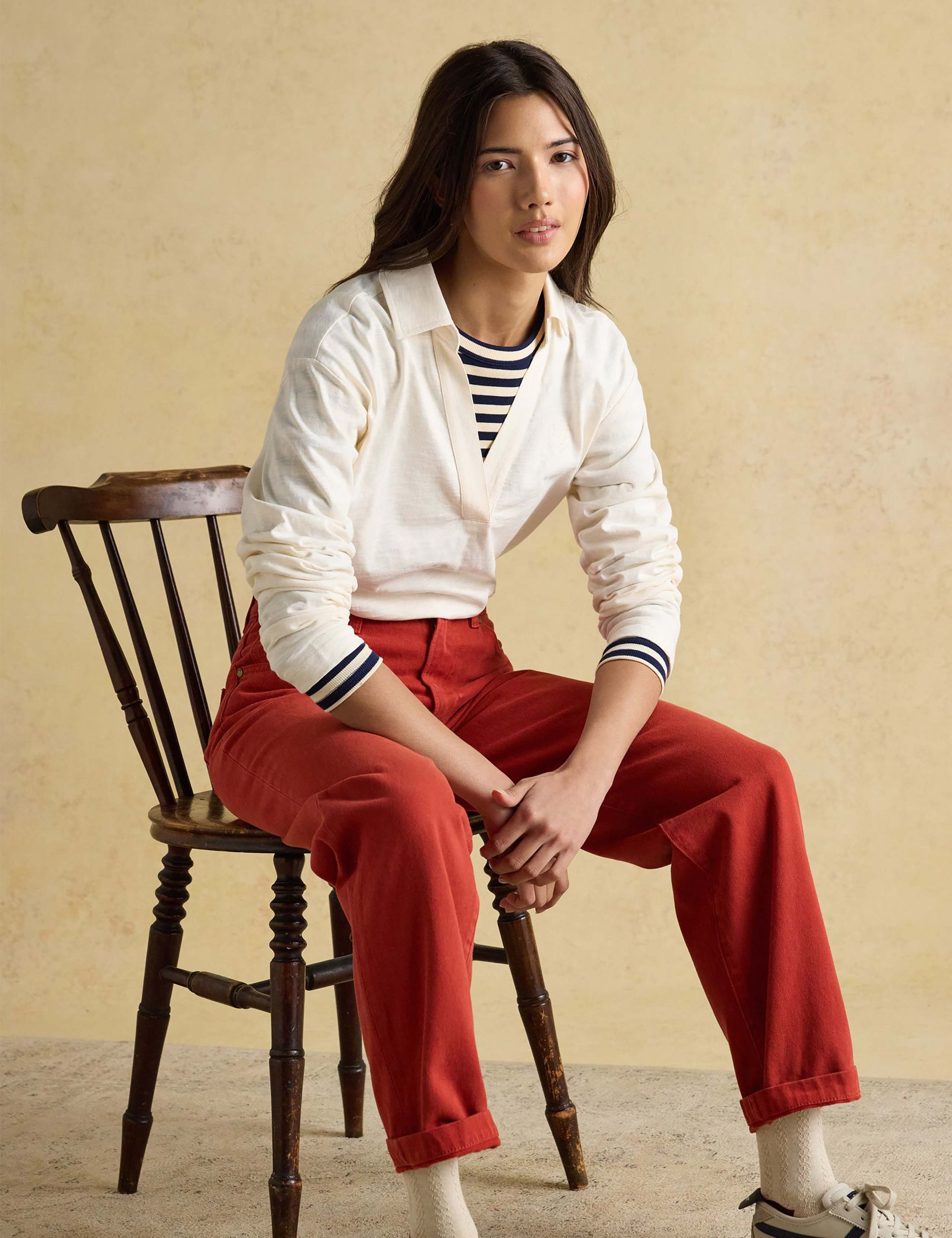Pure Cotton Collared Long Sleeve Top 3 of 6