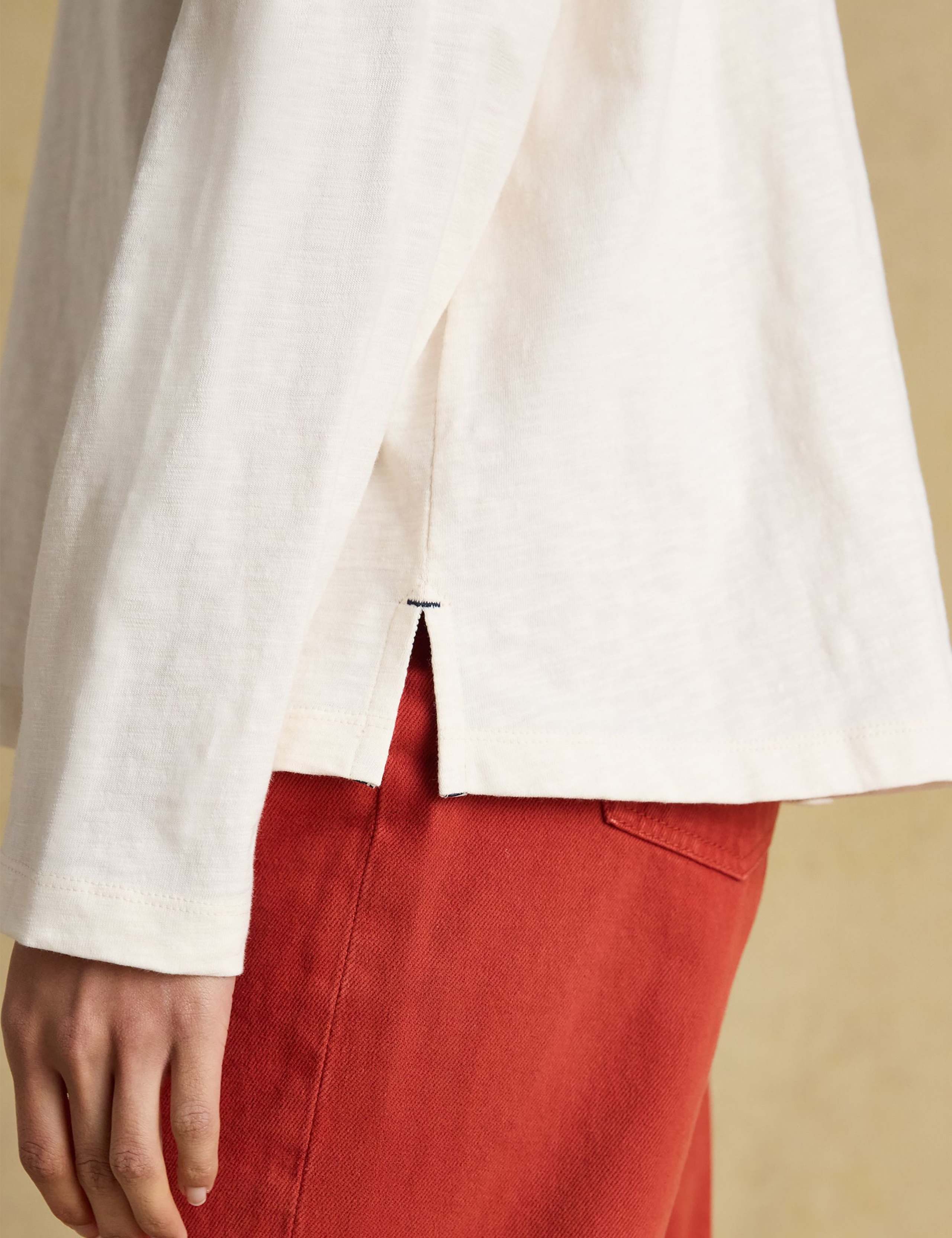 Pure Cotton Collared Long Sleeve Top 6 of 6