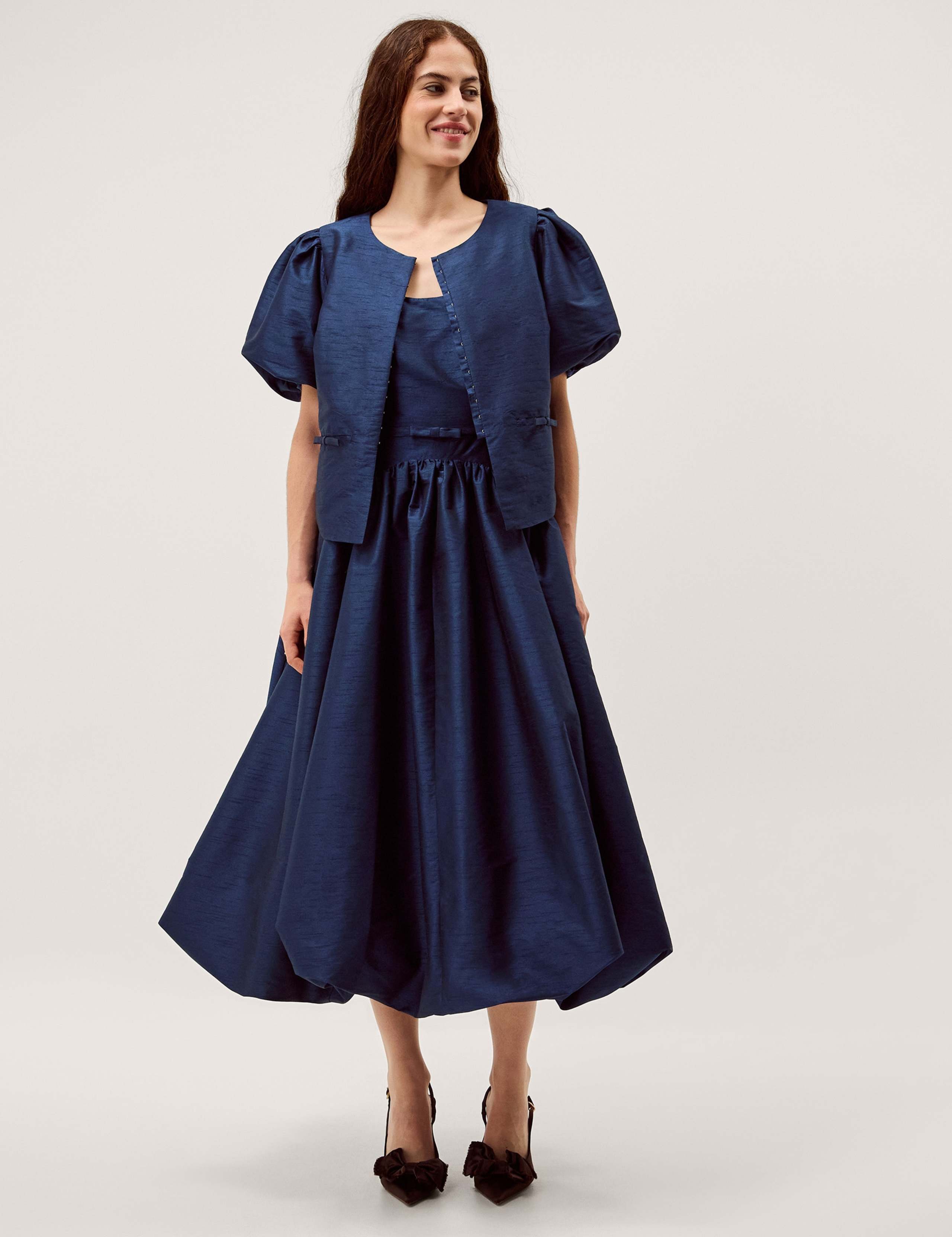 Bow Pocket Puff Sleeve Jacket 3 of 4