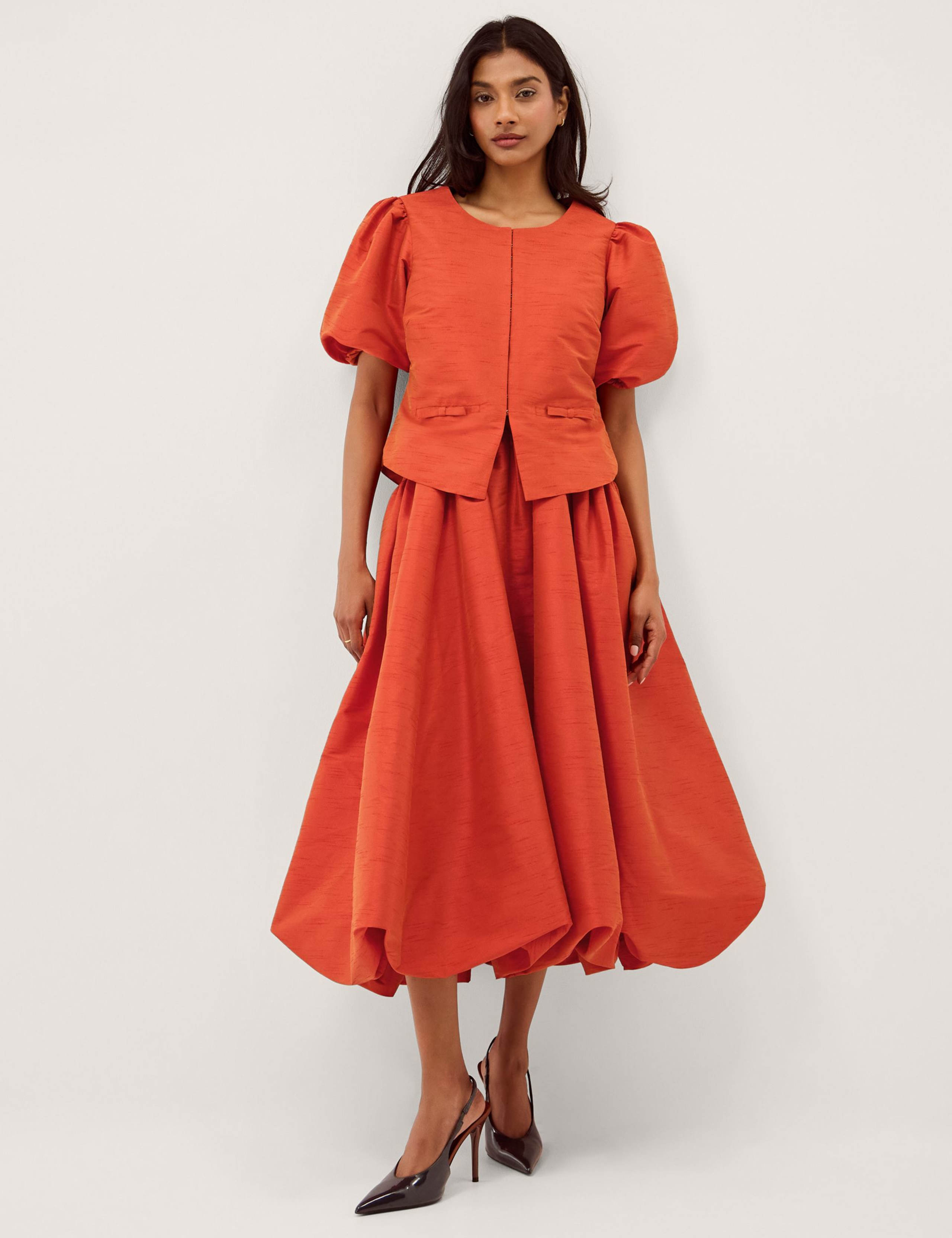 Bow Pocket Puff Sleeve Jacket 5 of 5