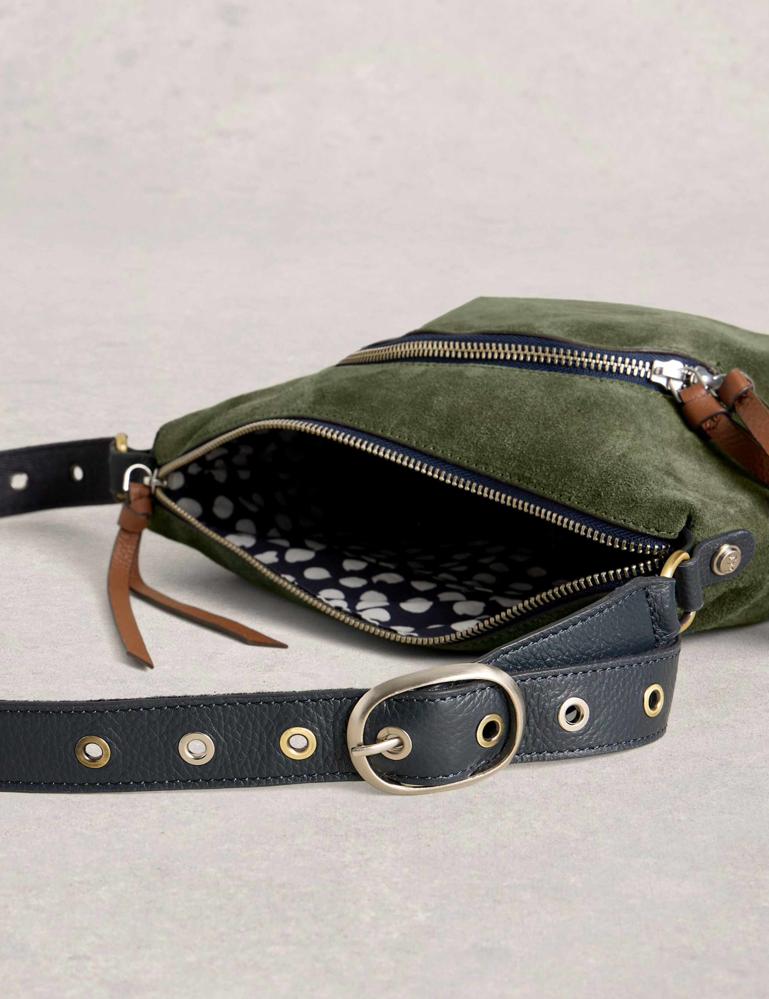 Suede Cross Body Bag 3 of 4