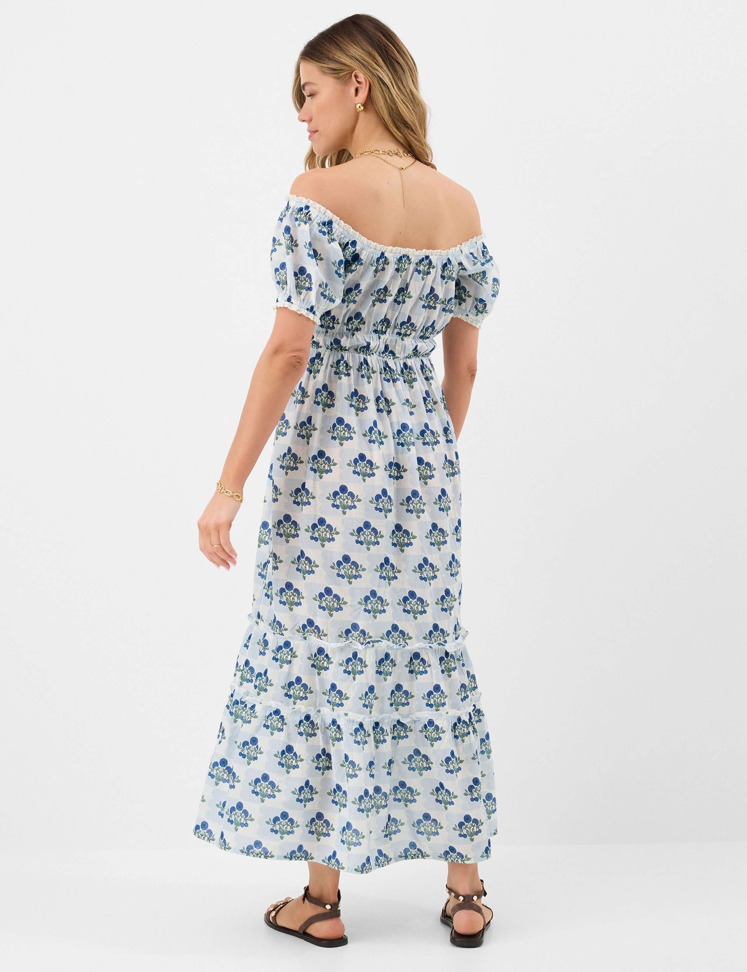 Pure Cotton Floral Midaxi Beach Dress 5 of 5