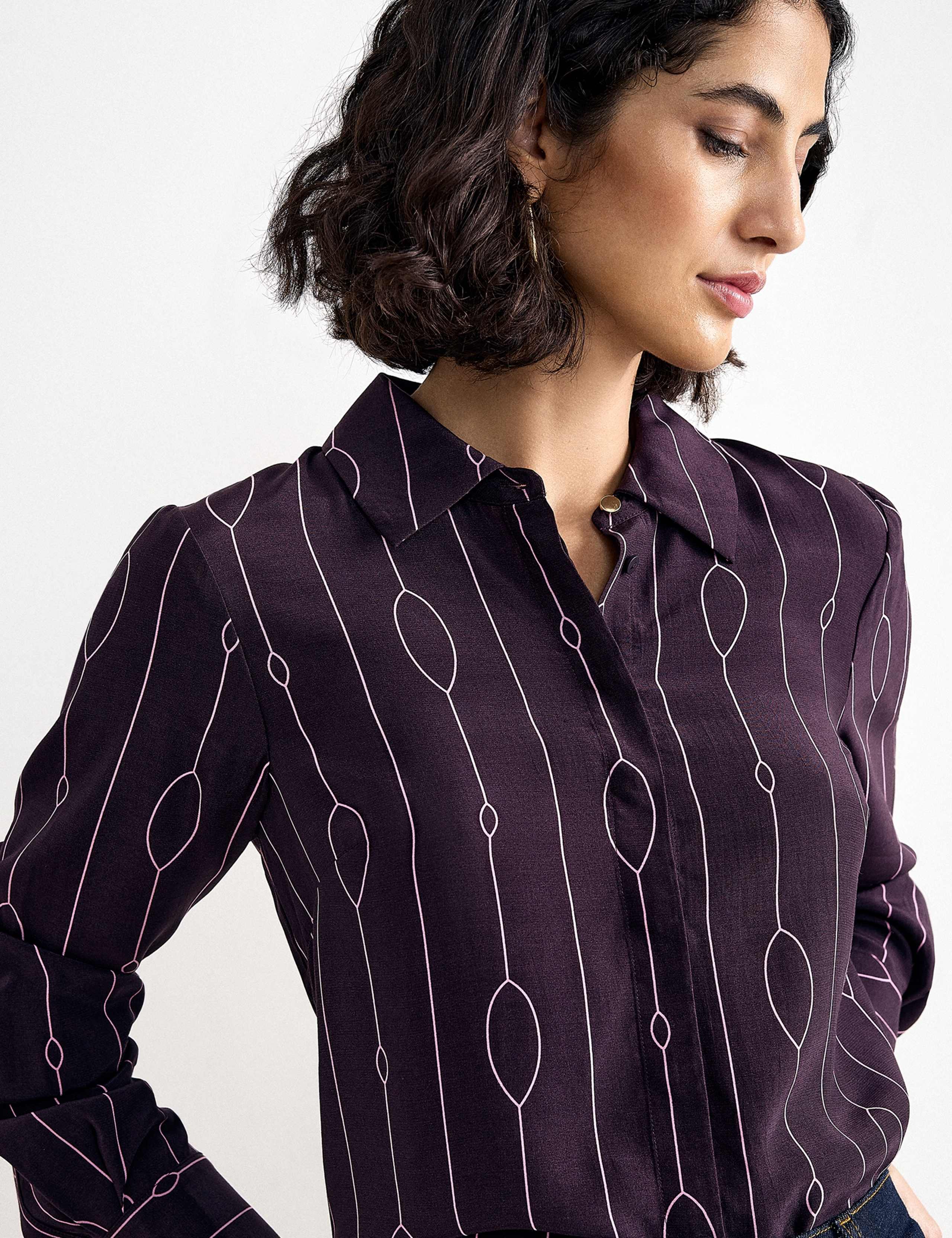 Printed Button Through Blouse 4 of 5