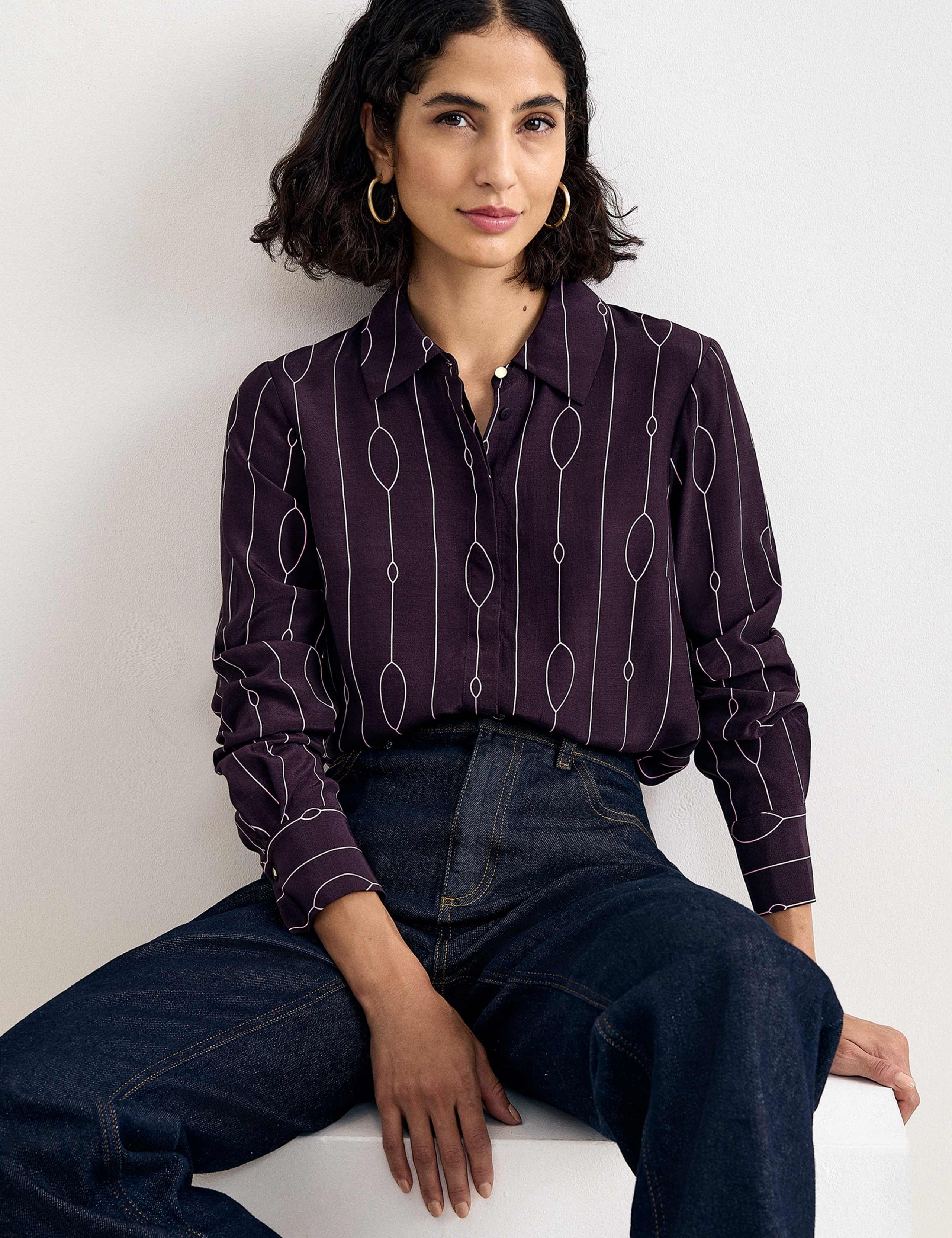 Printed Button Through Blouse 2 of 5