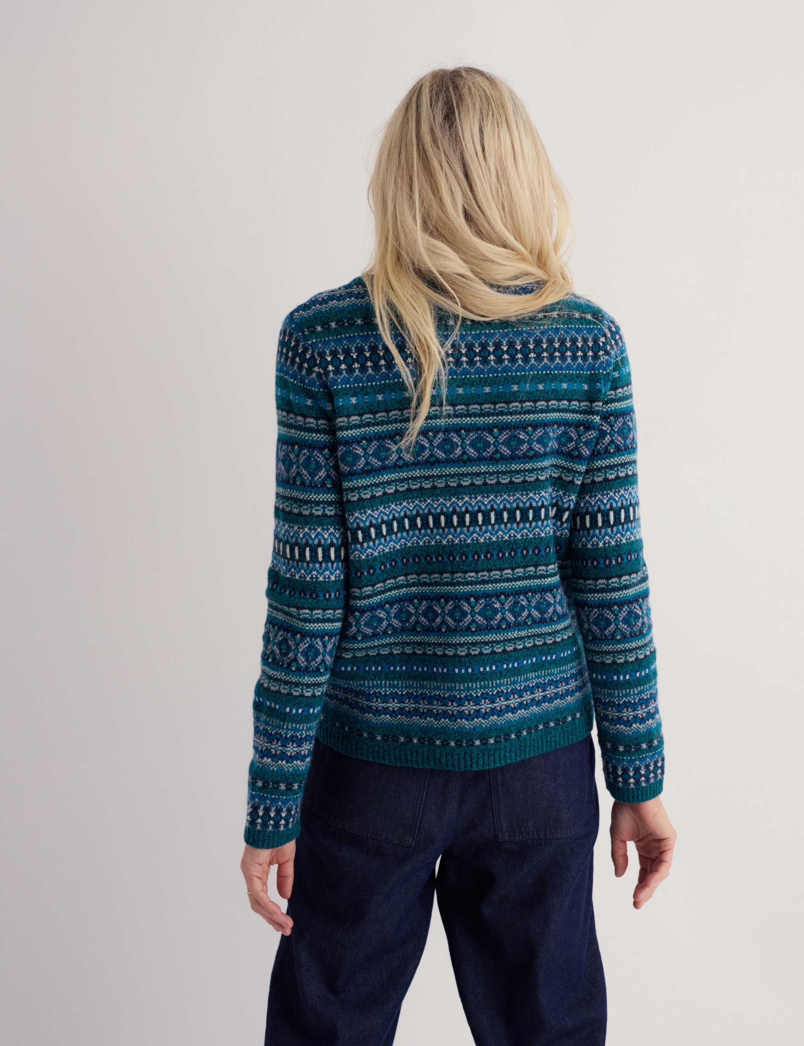 Merino Wool Rich Fairisle Round Neck Jumper 5 of 5