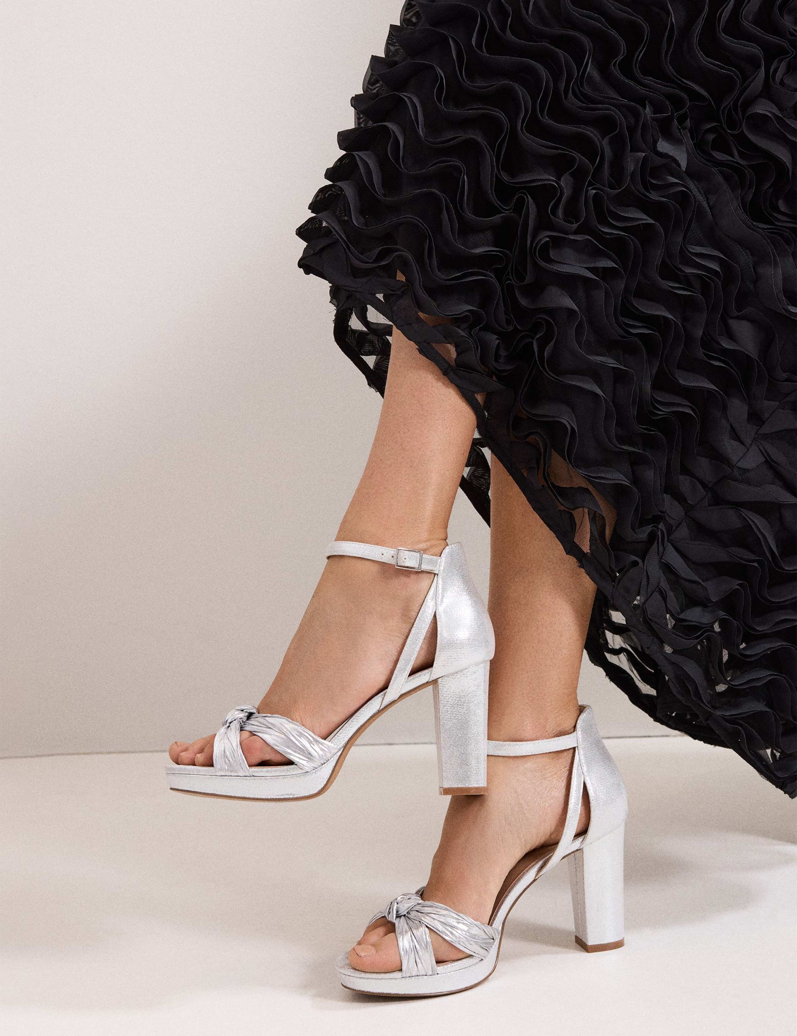 Metallic Platform Sandals 6 of 9