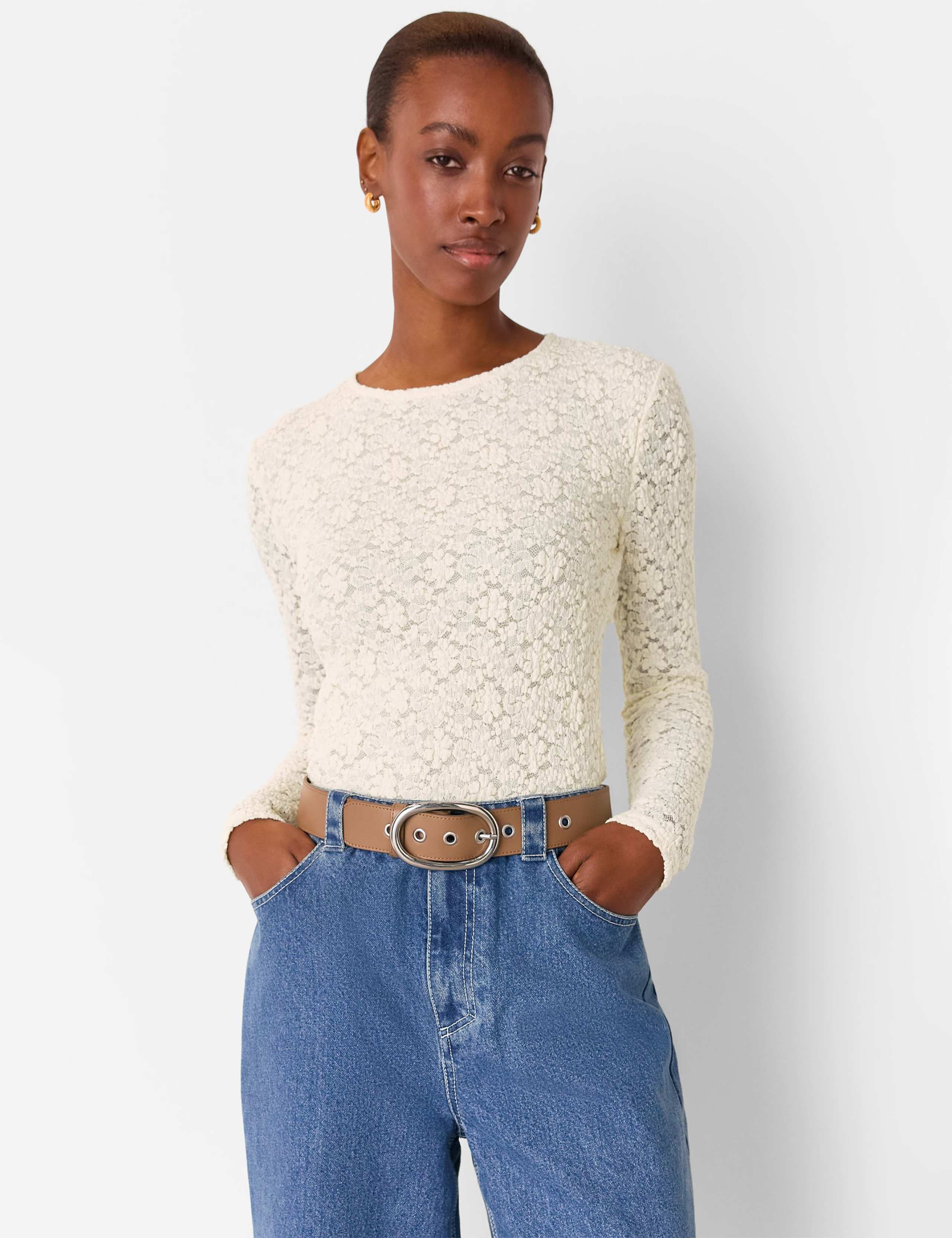 Jersey Lace Top 4 of 4