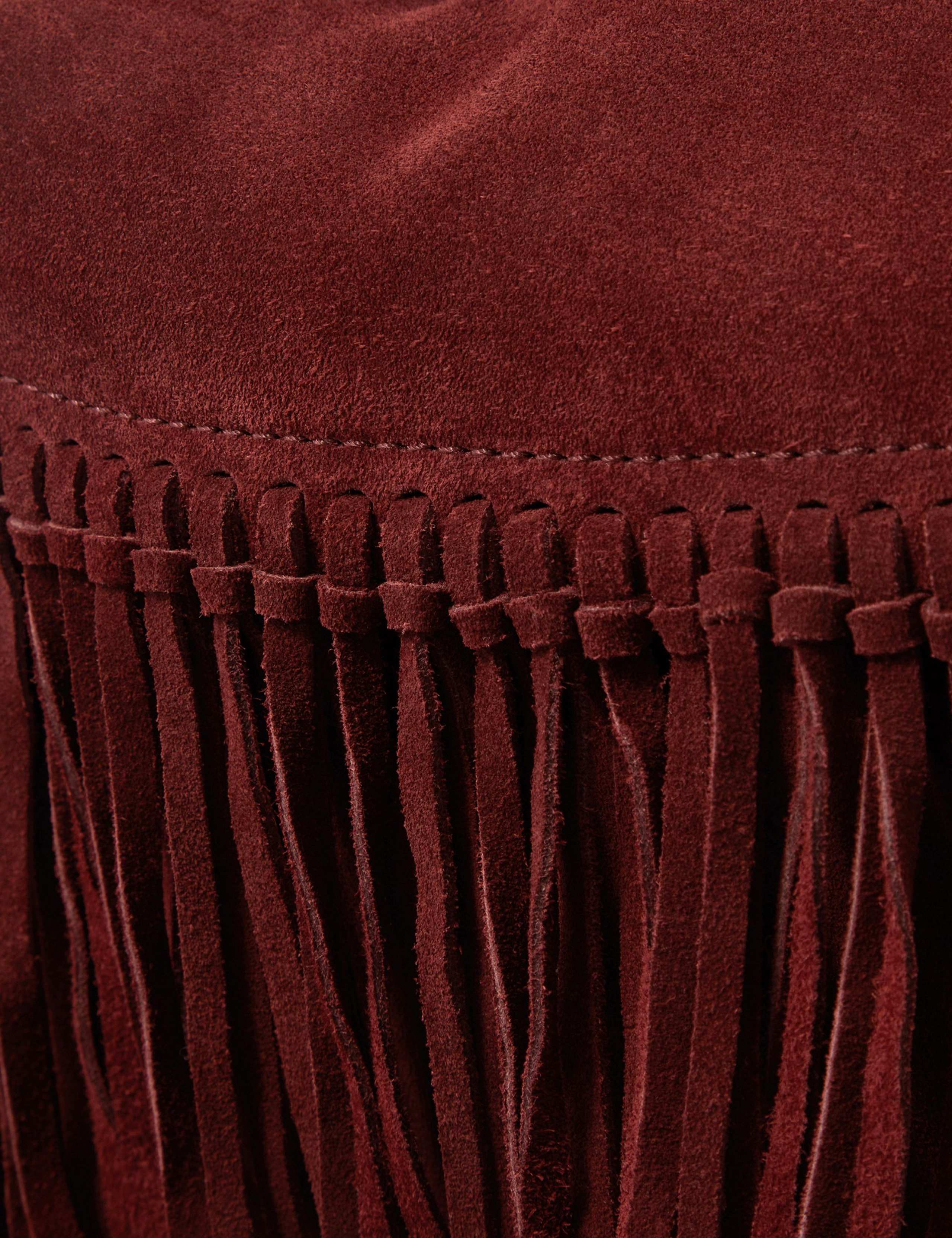 Suede Fringed Shoulder Bag 5 of 5