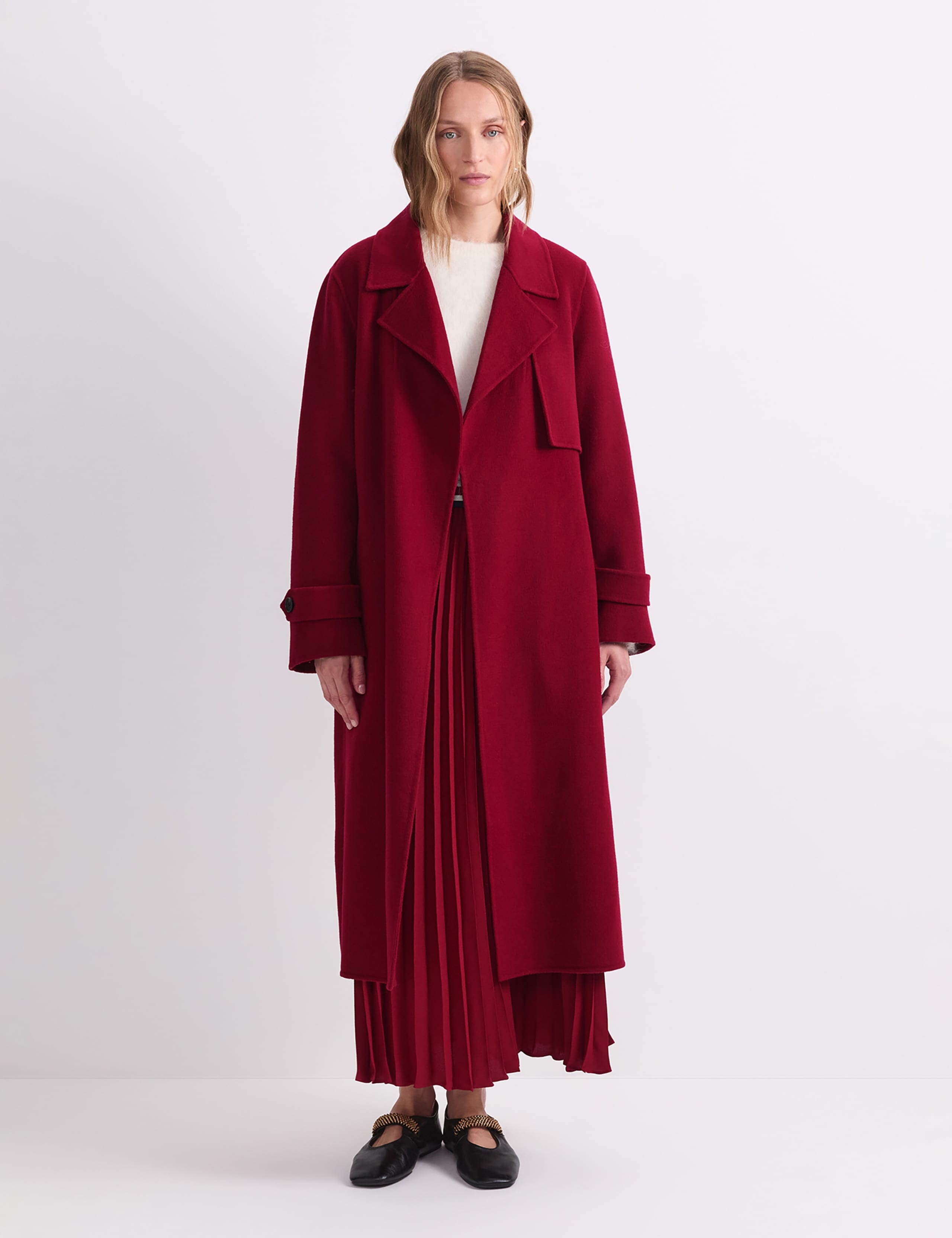 Wool Rich Relaxed Longline Coat 1 of 7