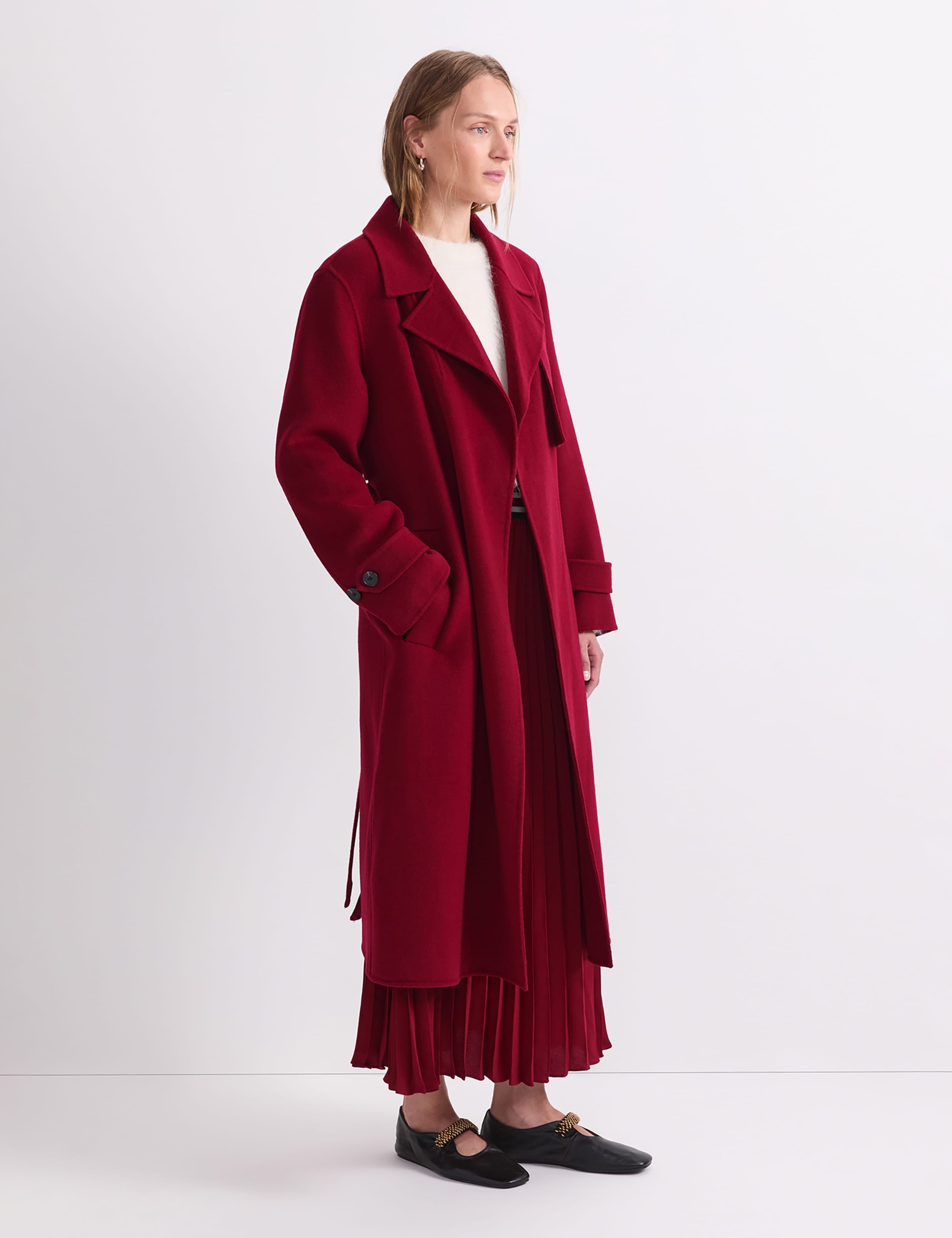 Wool Rich Relaxed Longline Coat 4 of 7