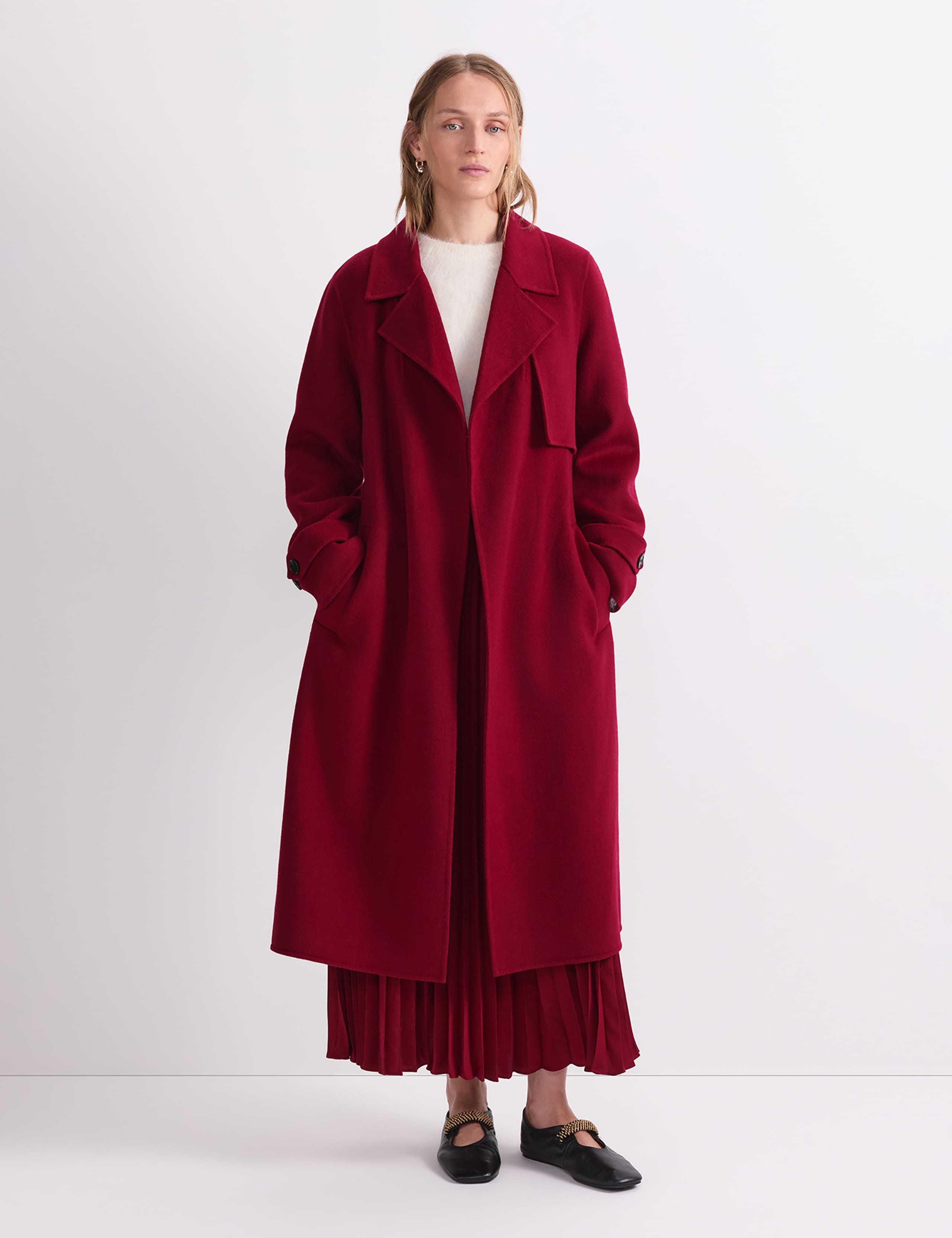 Wool Rich Relaxed Longline Coat 5 of 7