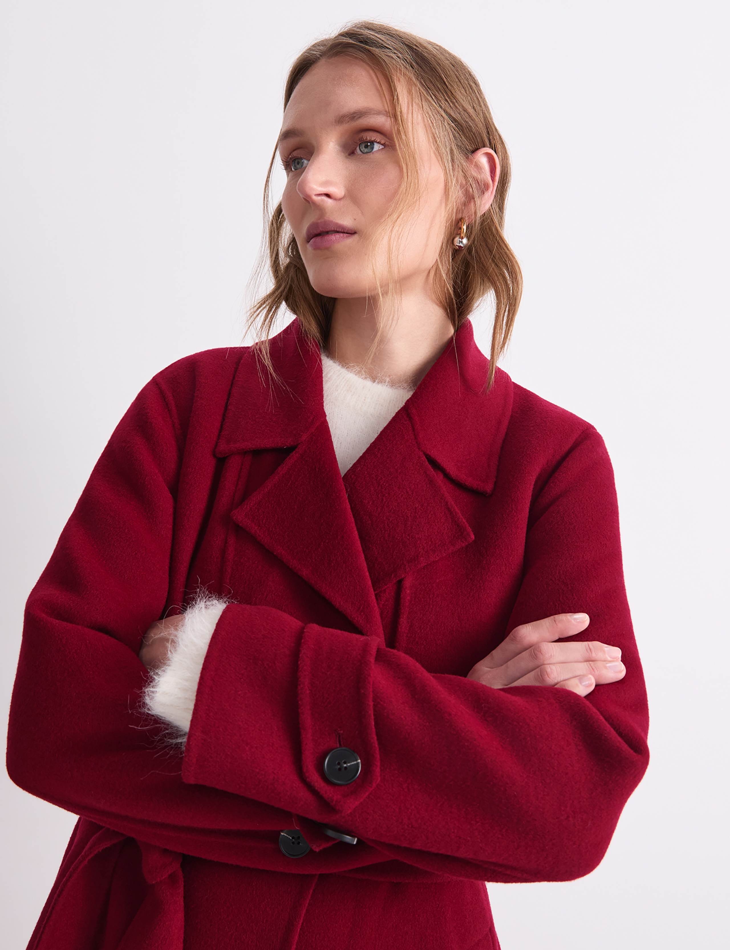 Wool Rich Relaxed Longline Coat 6 of 7