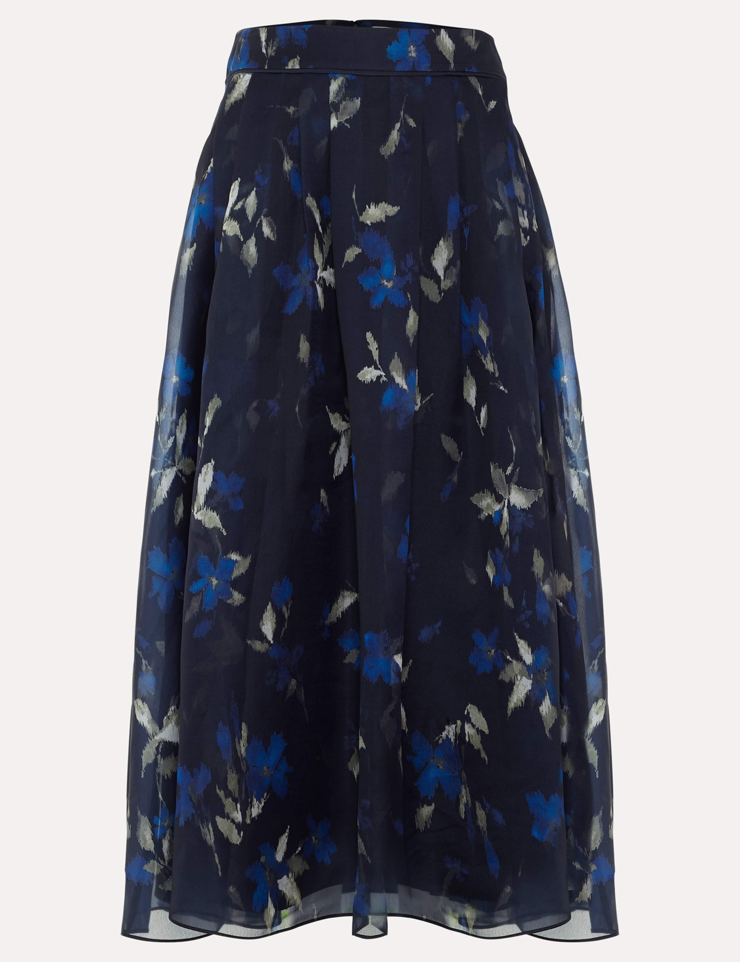 Floral Pleated Midi Skirt 2 of 7