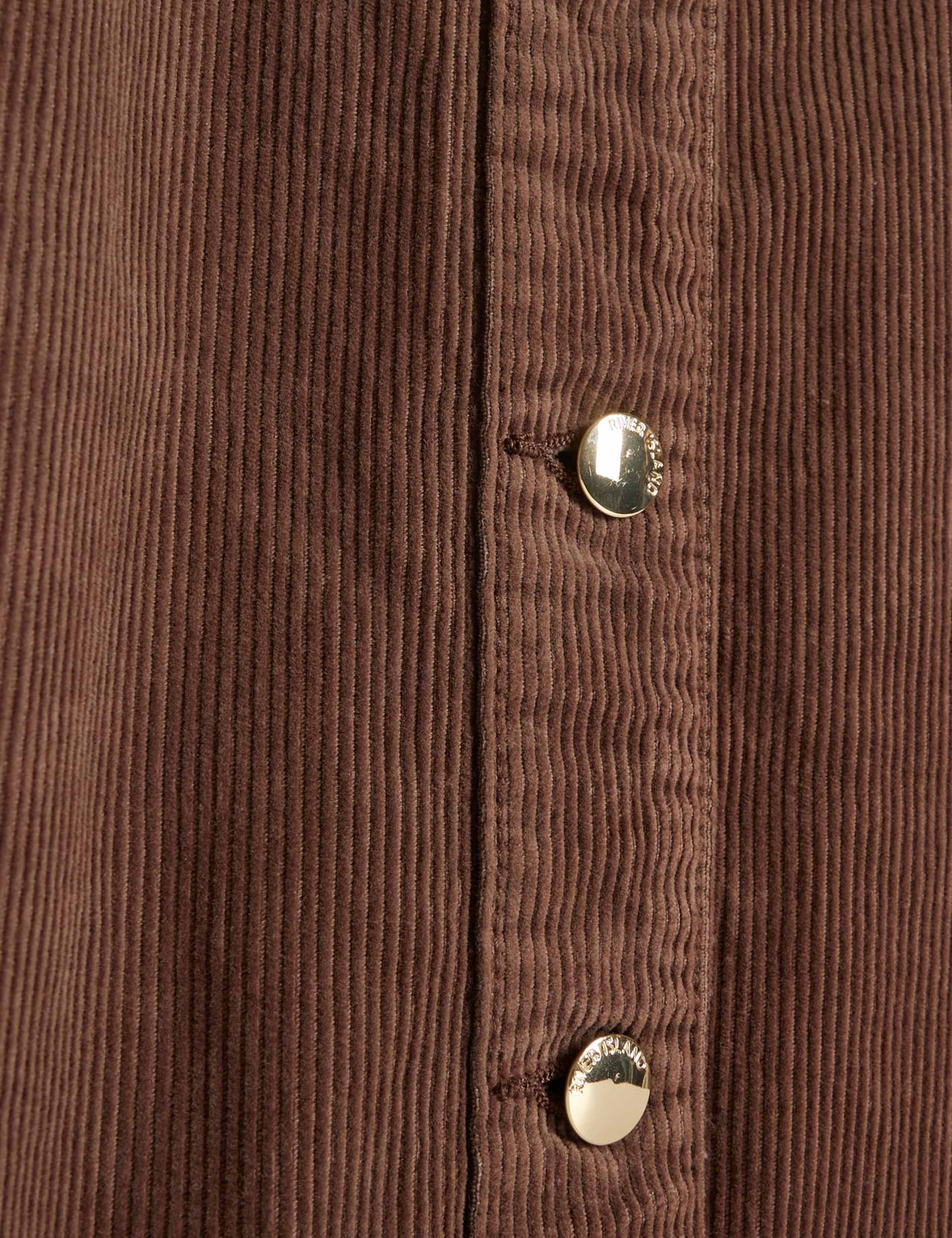 Cord Button Front Mini Smock Dress 6 of 7