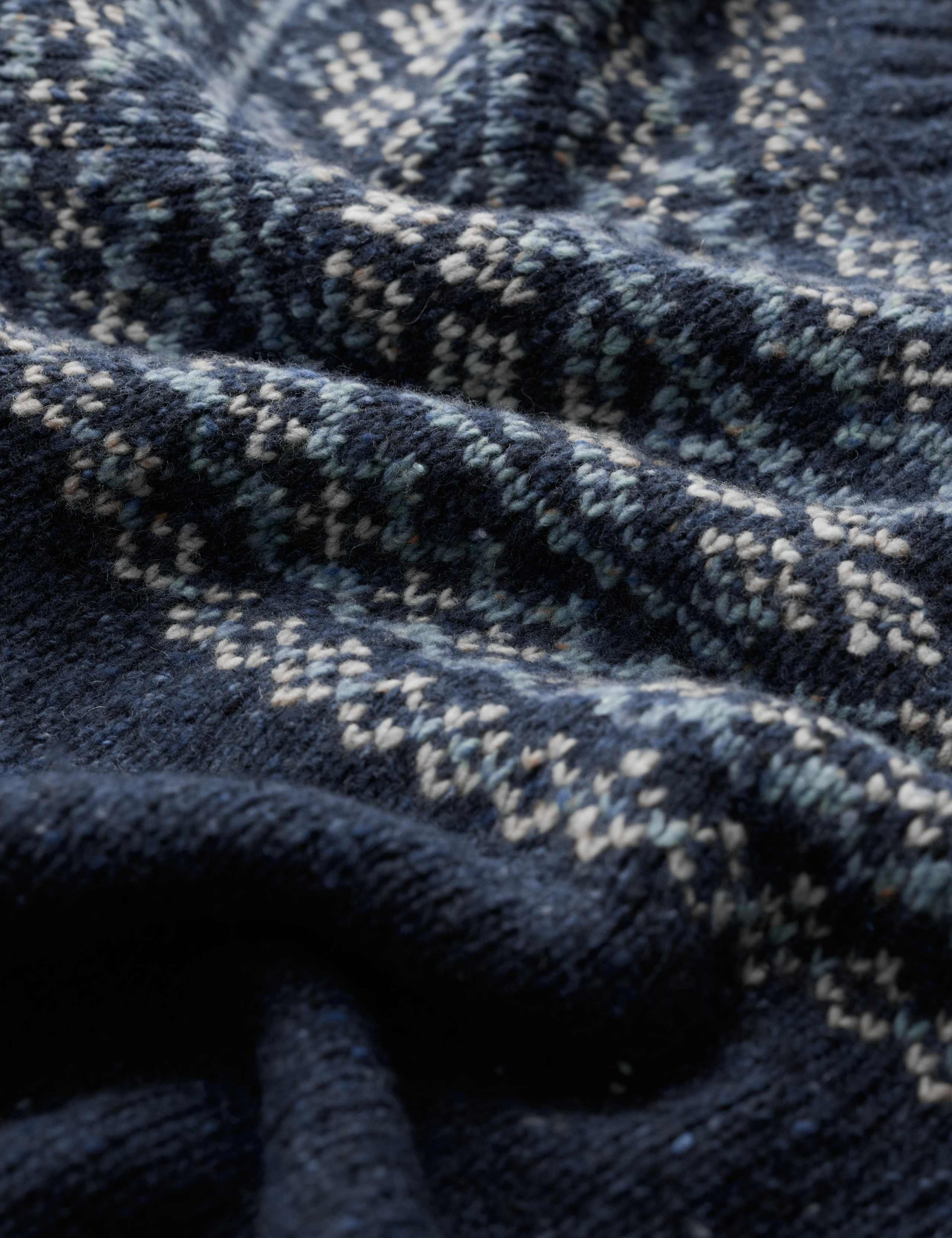 Merino Wool Rich Fairisle Crew Neck Relaxed Jumper 3 of 5