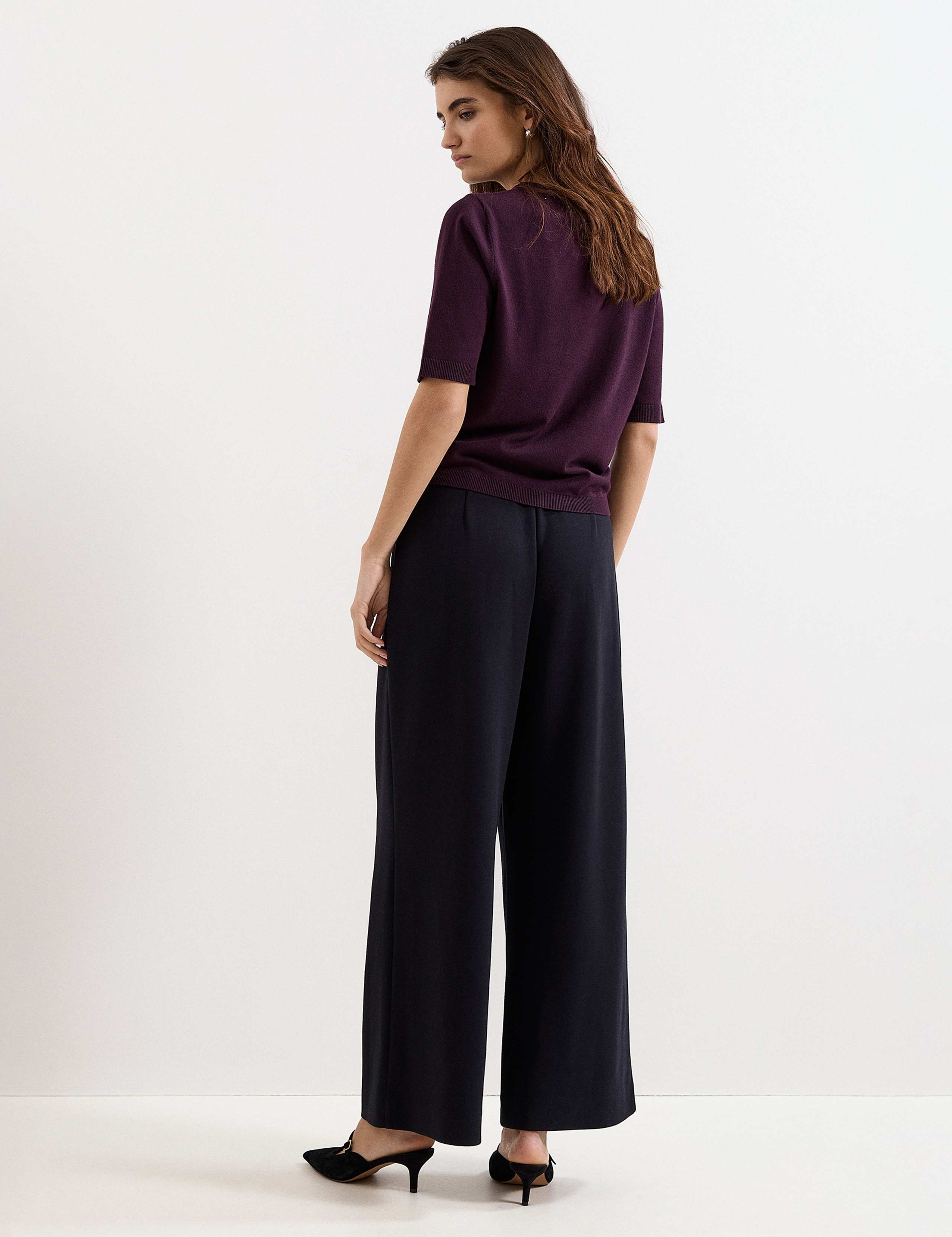Ponte Wide Leg Trousers 5 of 6