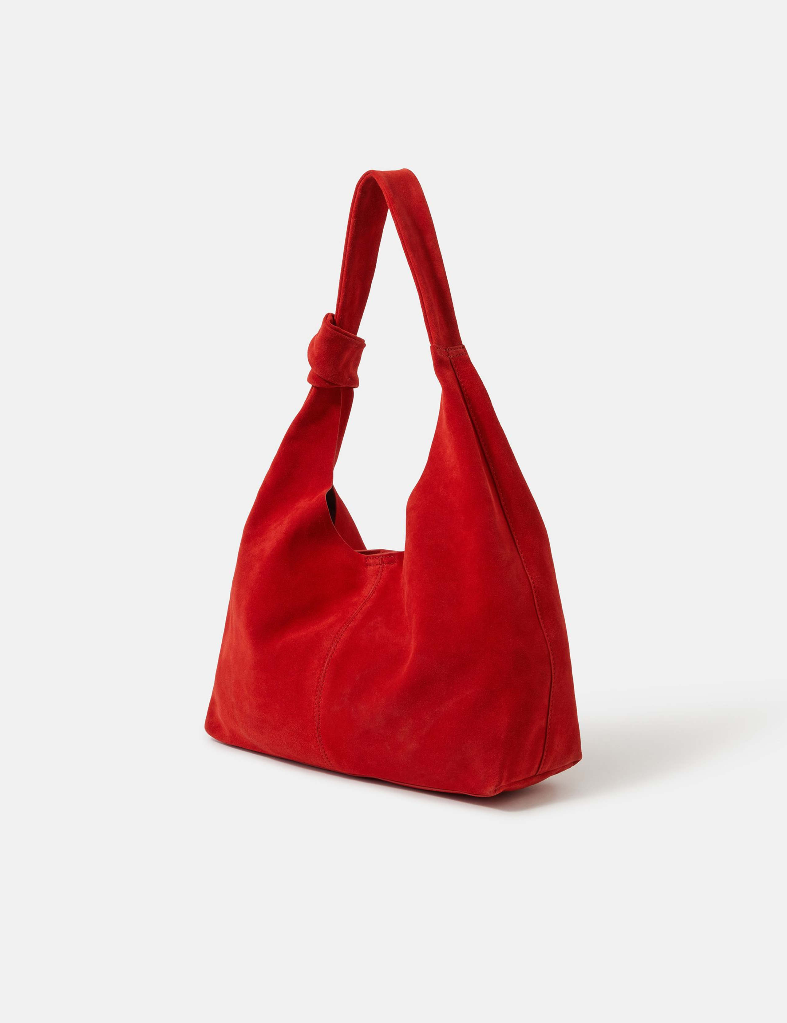 Suede Knot Handle Shoulder Bag 2 of 5