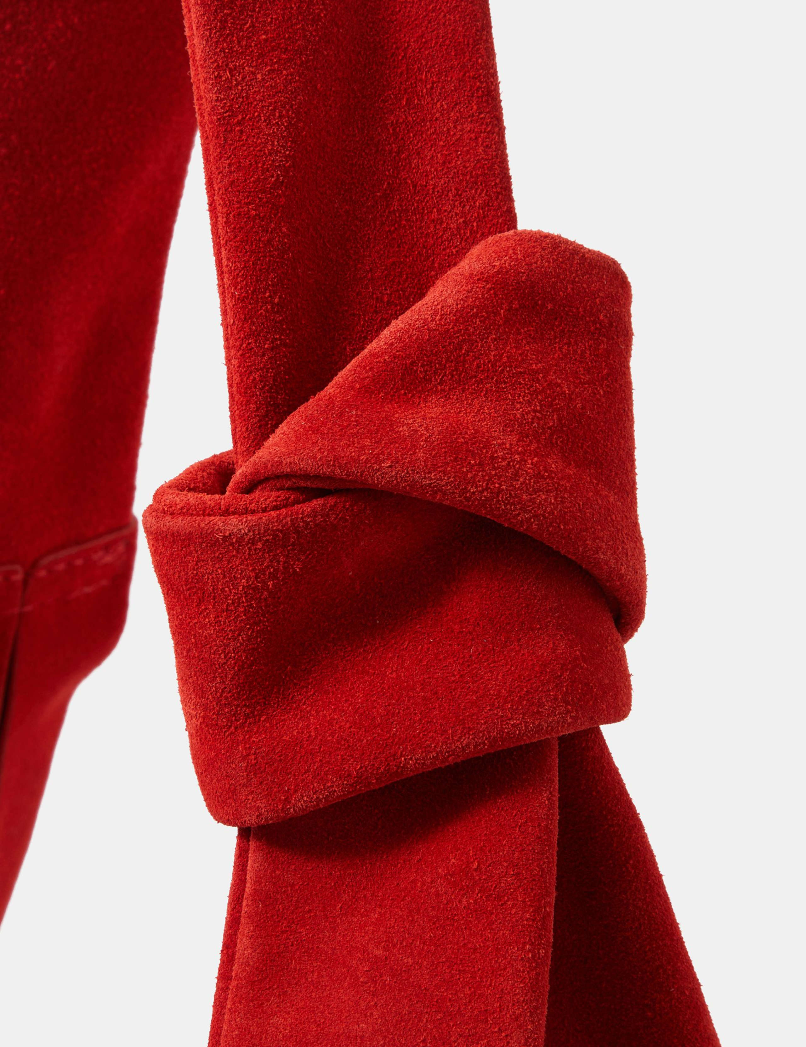 Suede Knot Handle Shoulder Bag 5 of 5