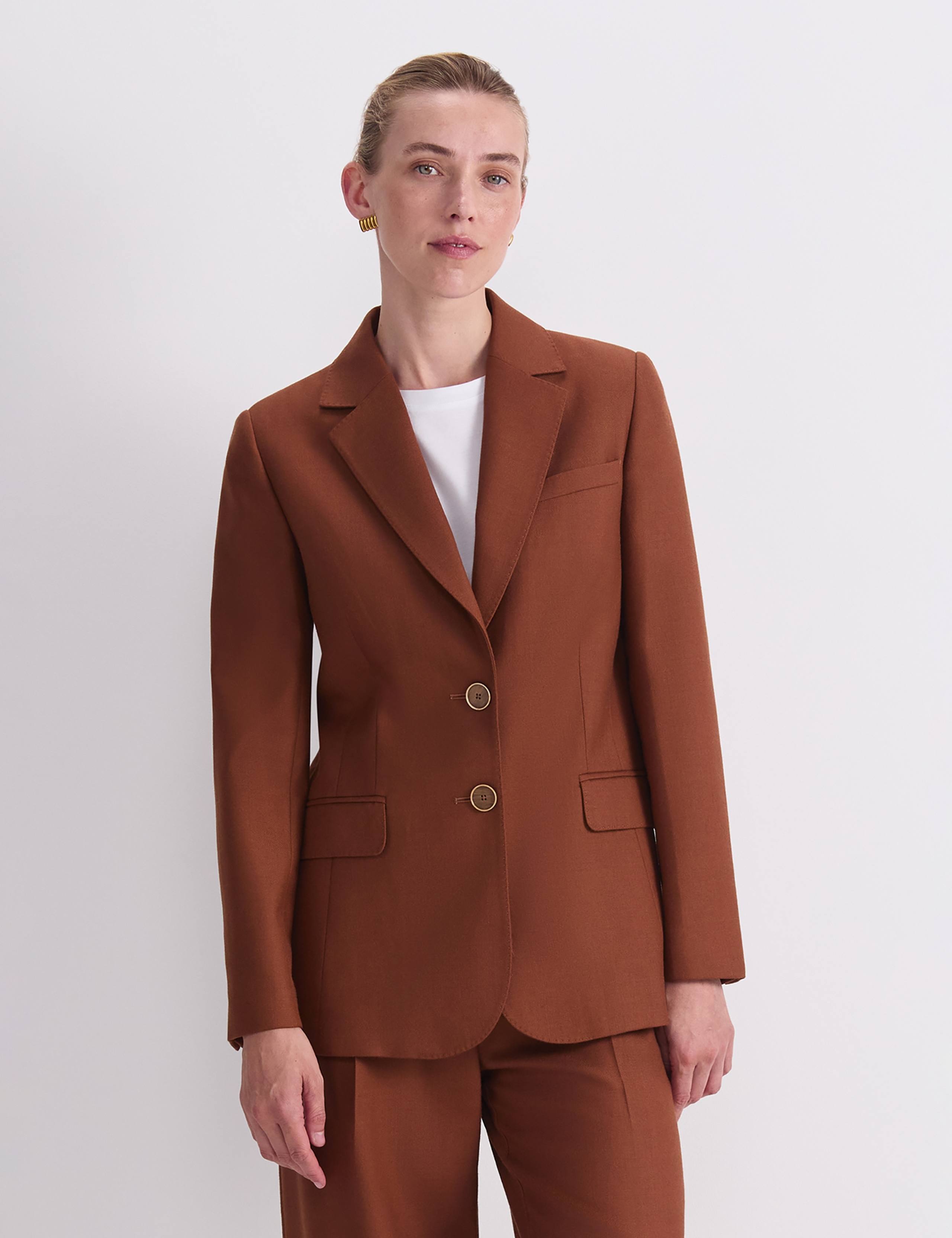 Wool Rich Tailored Blazer 1 of 6