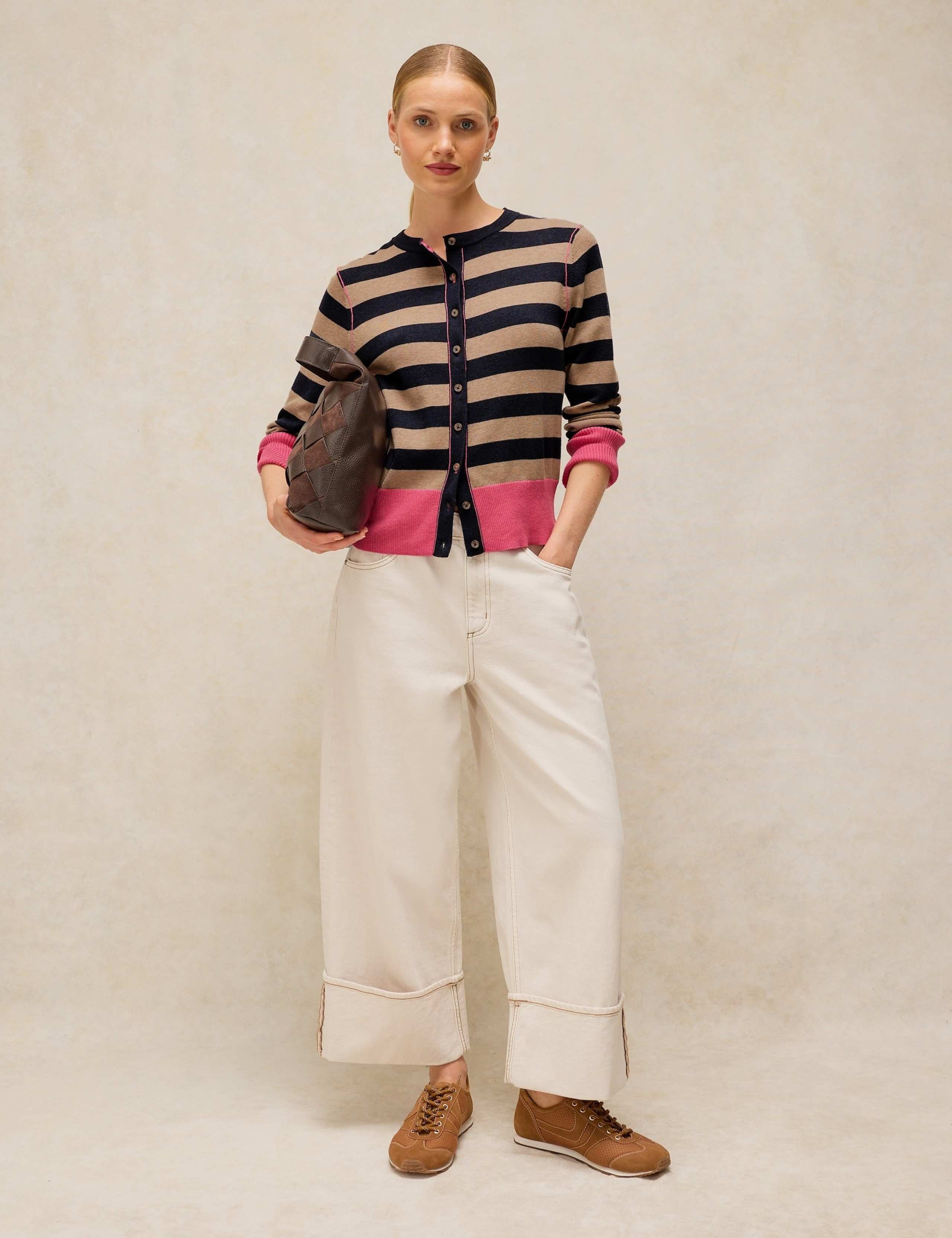 Pure Cotton Striped Cardigan 4 of 6
