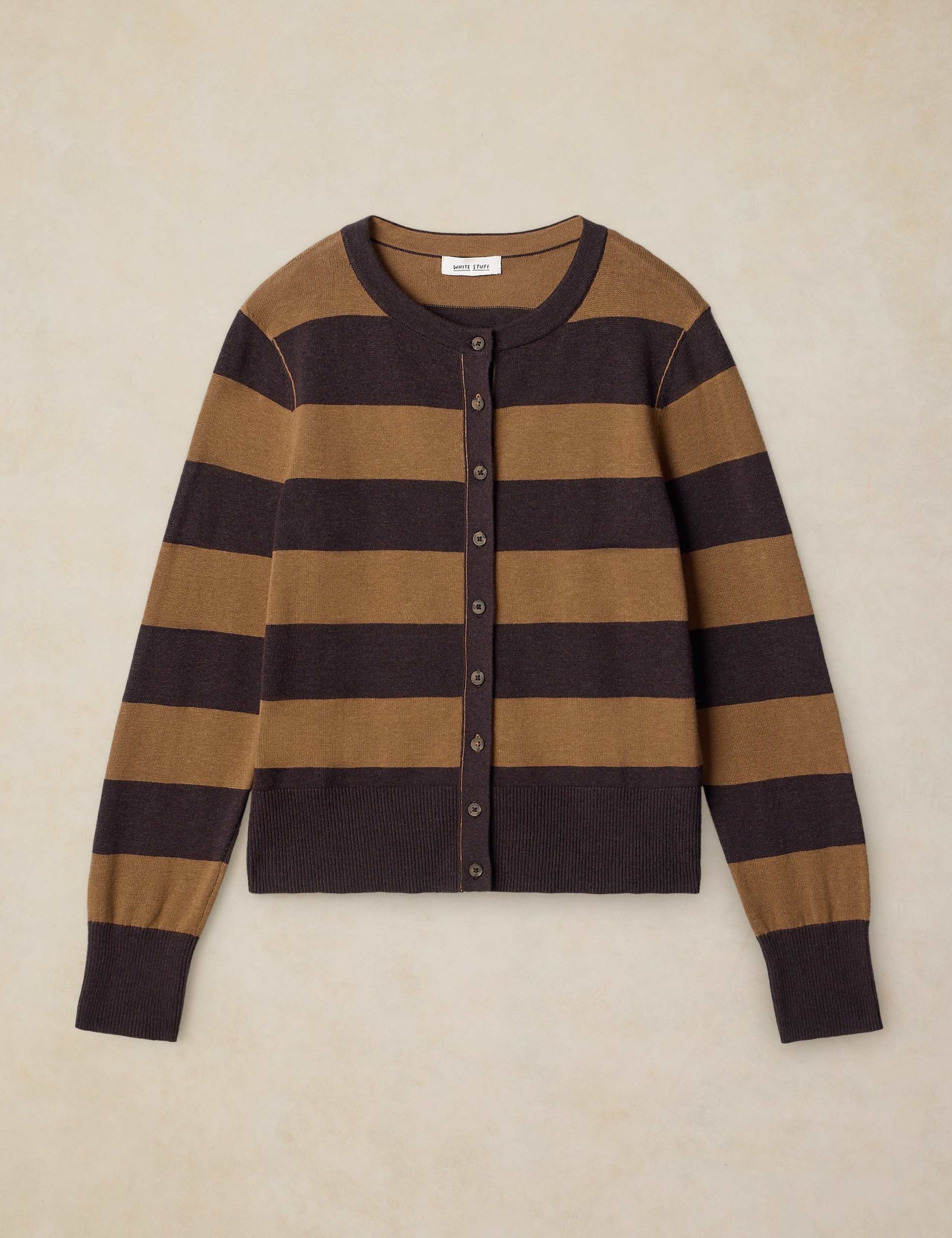 Pure Cotton Striped Cardigan 2 of 6