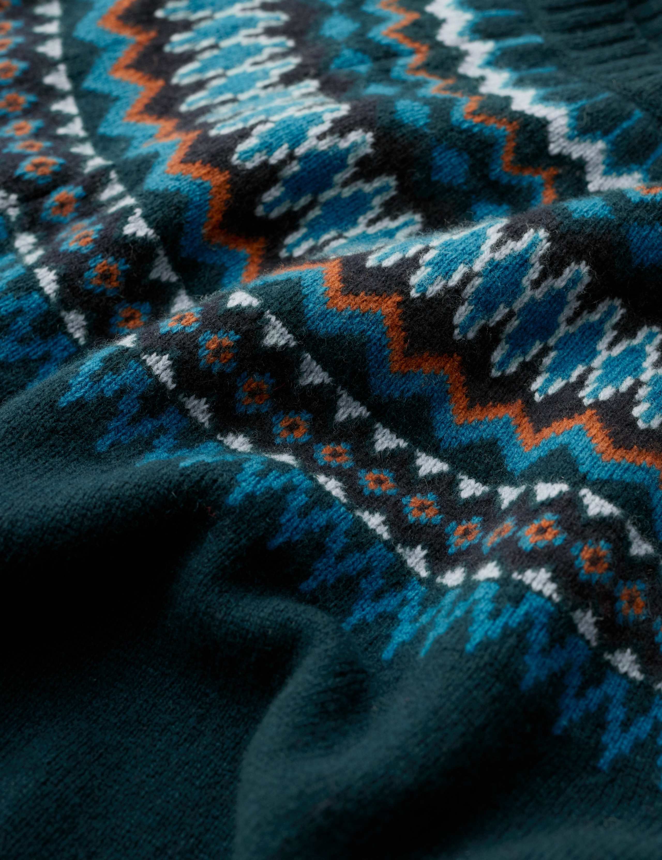 Merino Wool Rich Fairisle Crew Neck Jumper 5 of 5