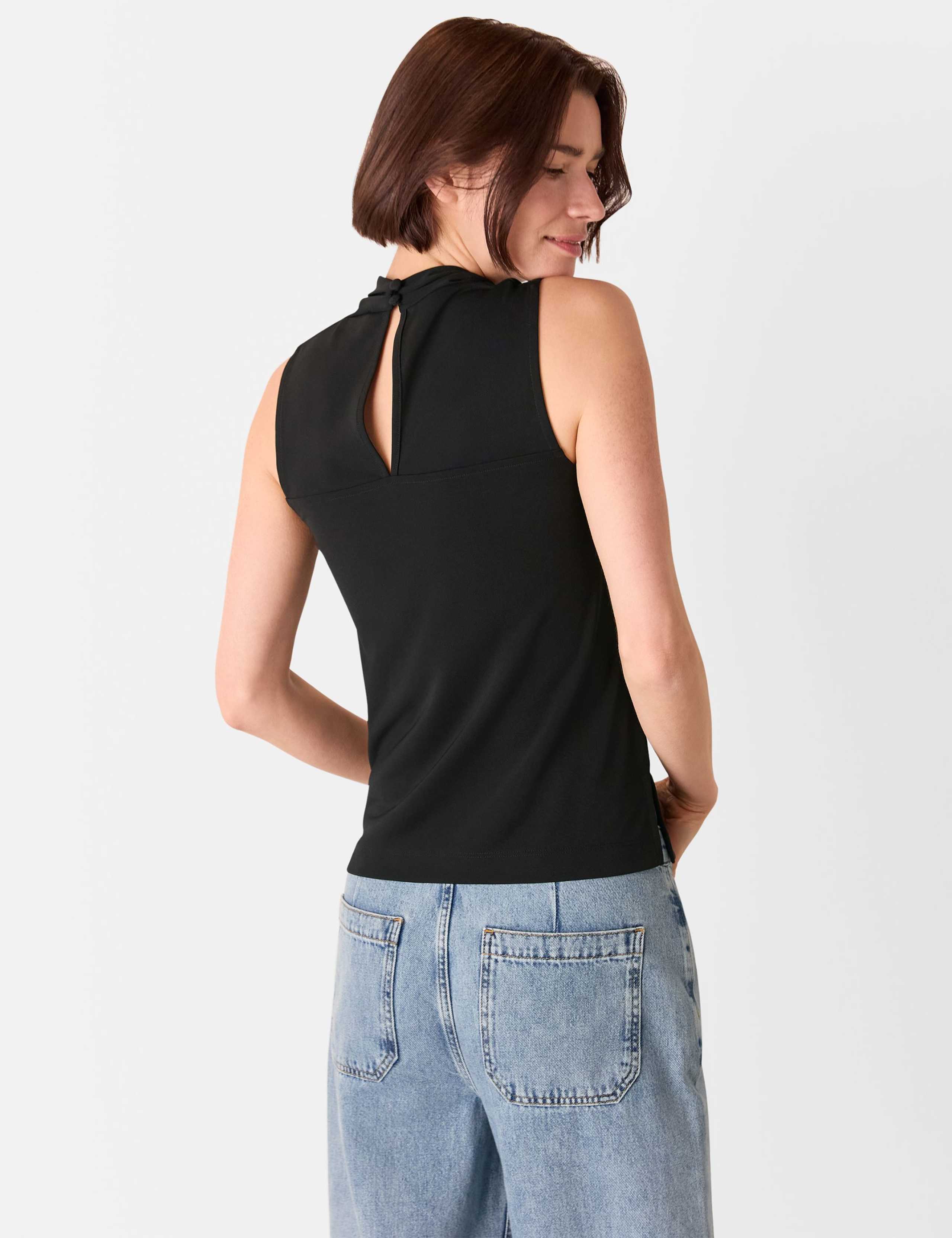 Cowl Neck Keyhole Top 3 of 4