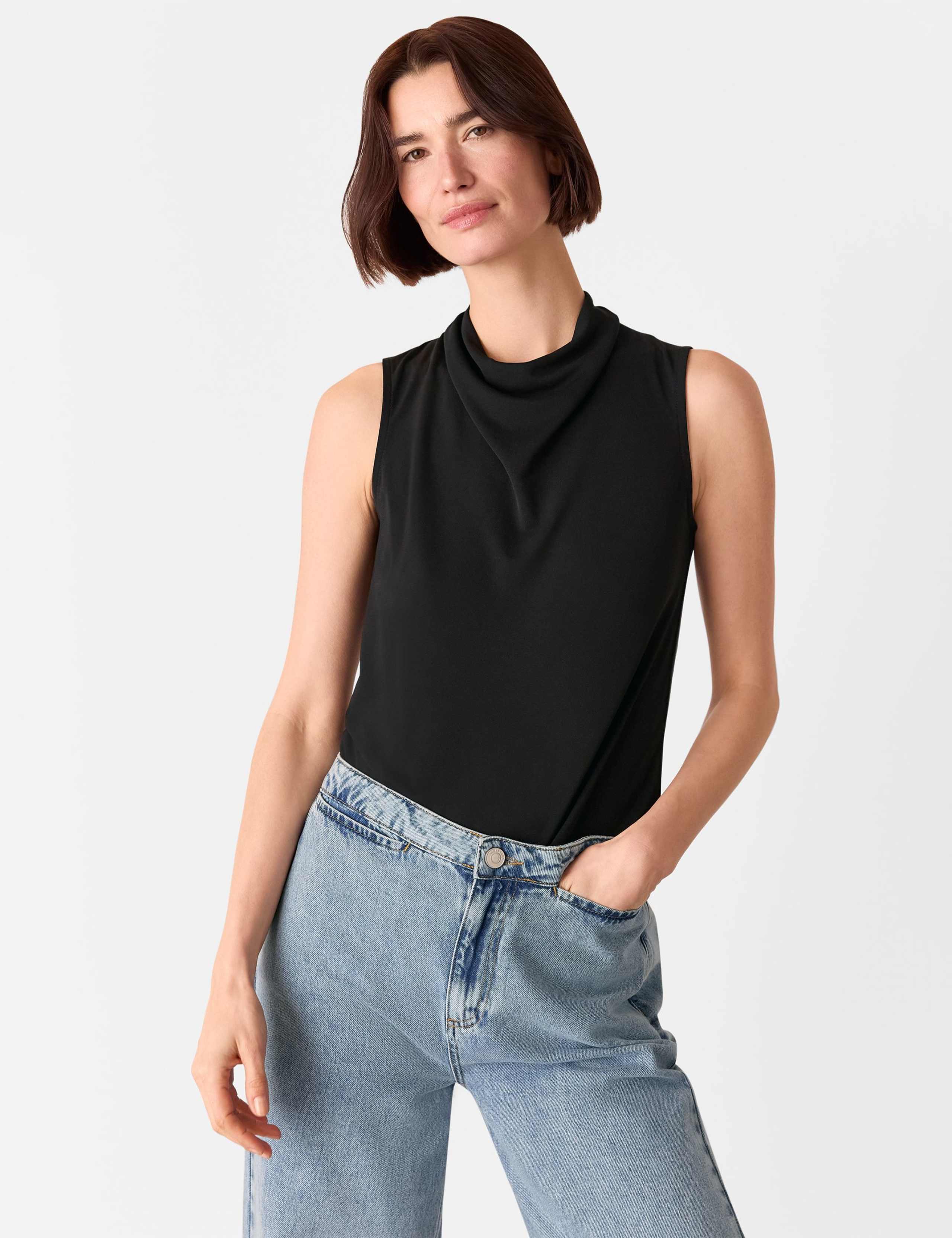 Cowl Neck Keyhole Top 4 of 4