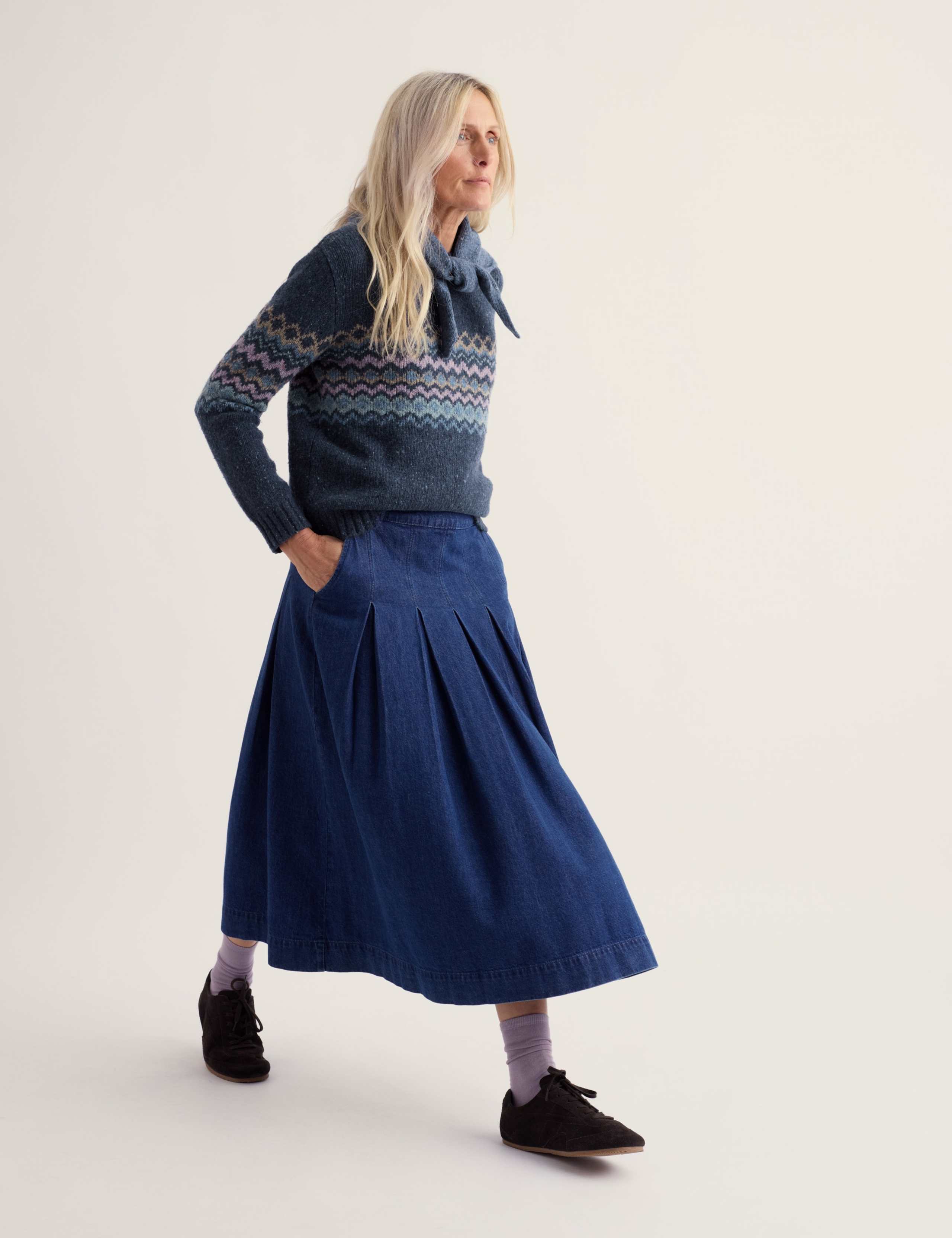 Merino Wool Rich Fairisle Crew Neck Relaxed Jumper 3 of 5