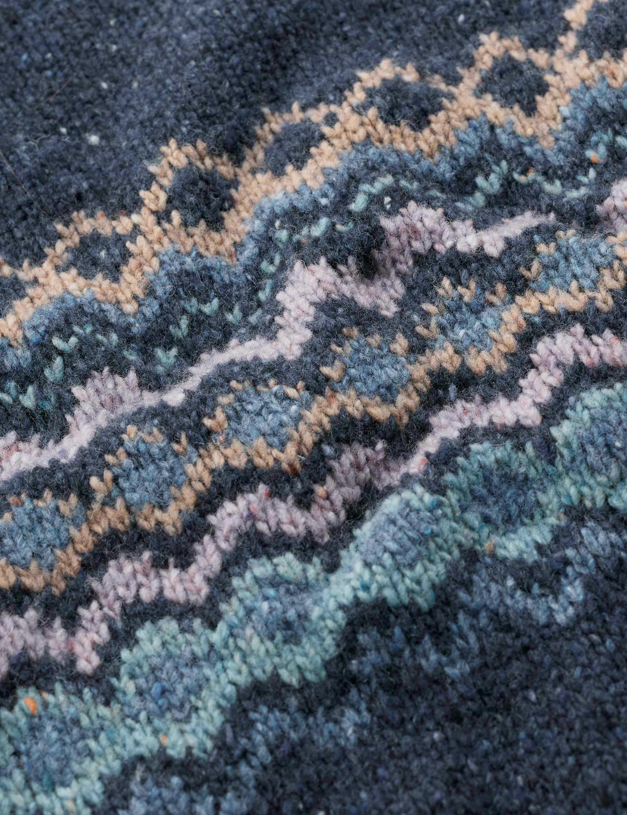 Merino Wool Rich Fairisle Crew Neck Relaxed Jumper 4 of 5