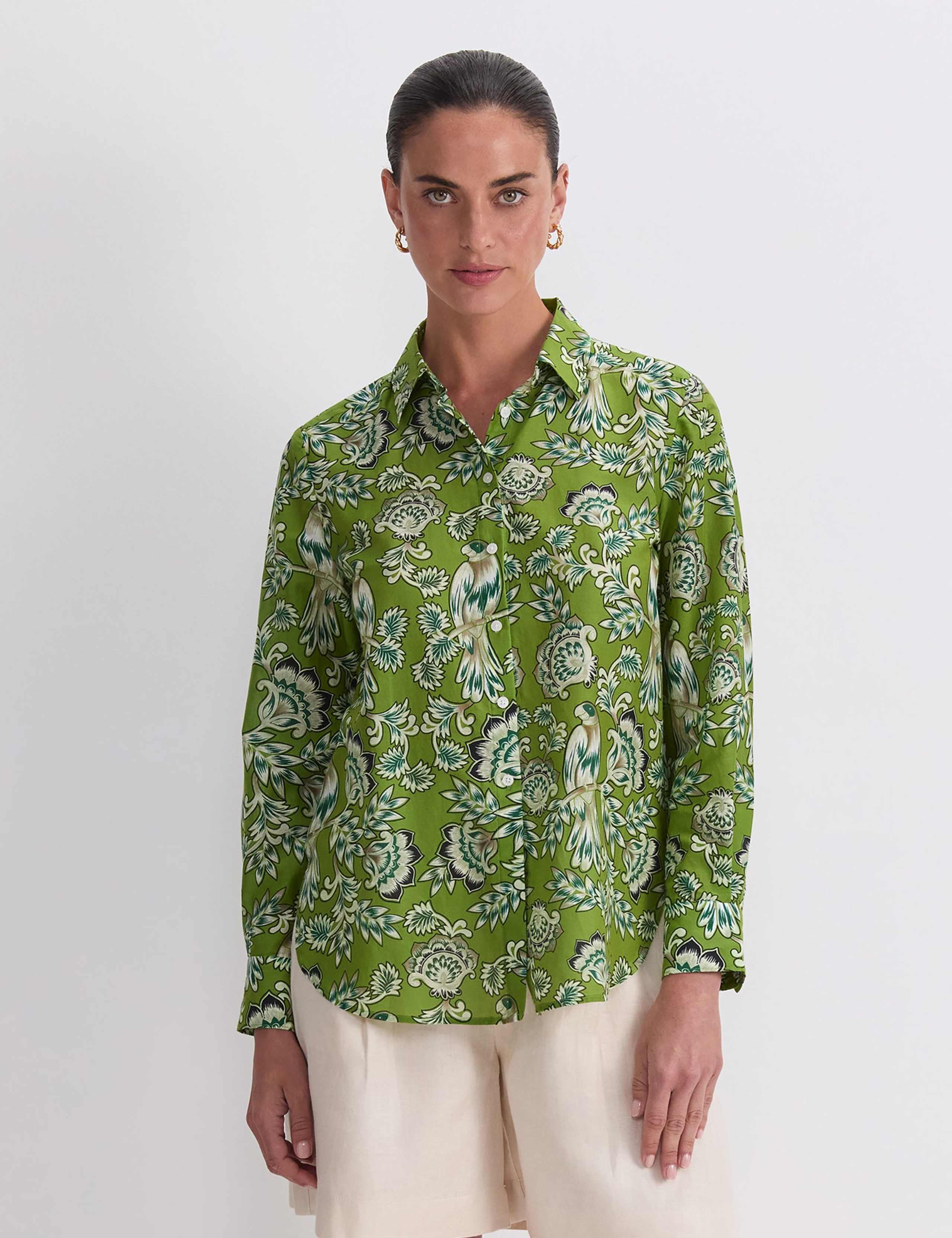 Floral Shirt with Silk 1 of 7