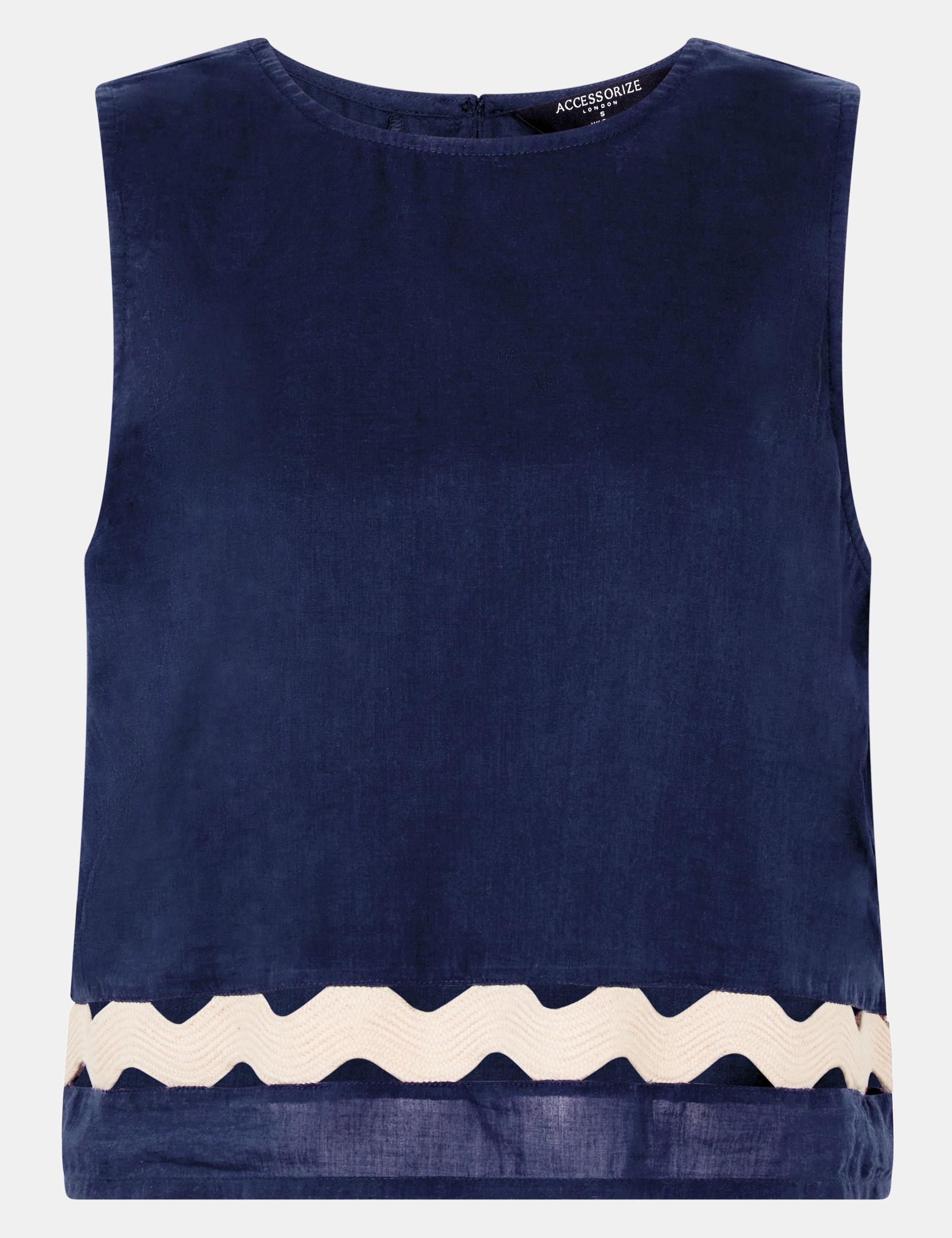 Pure Cotton Round Neck Vest Top 2 of 5