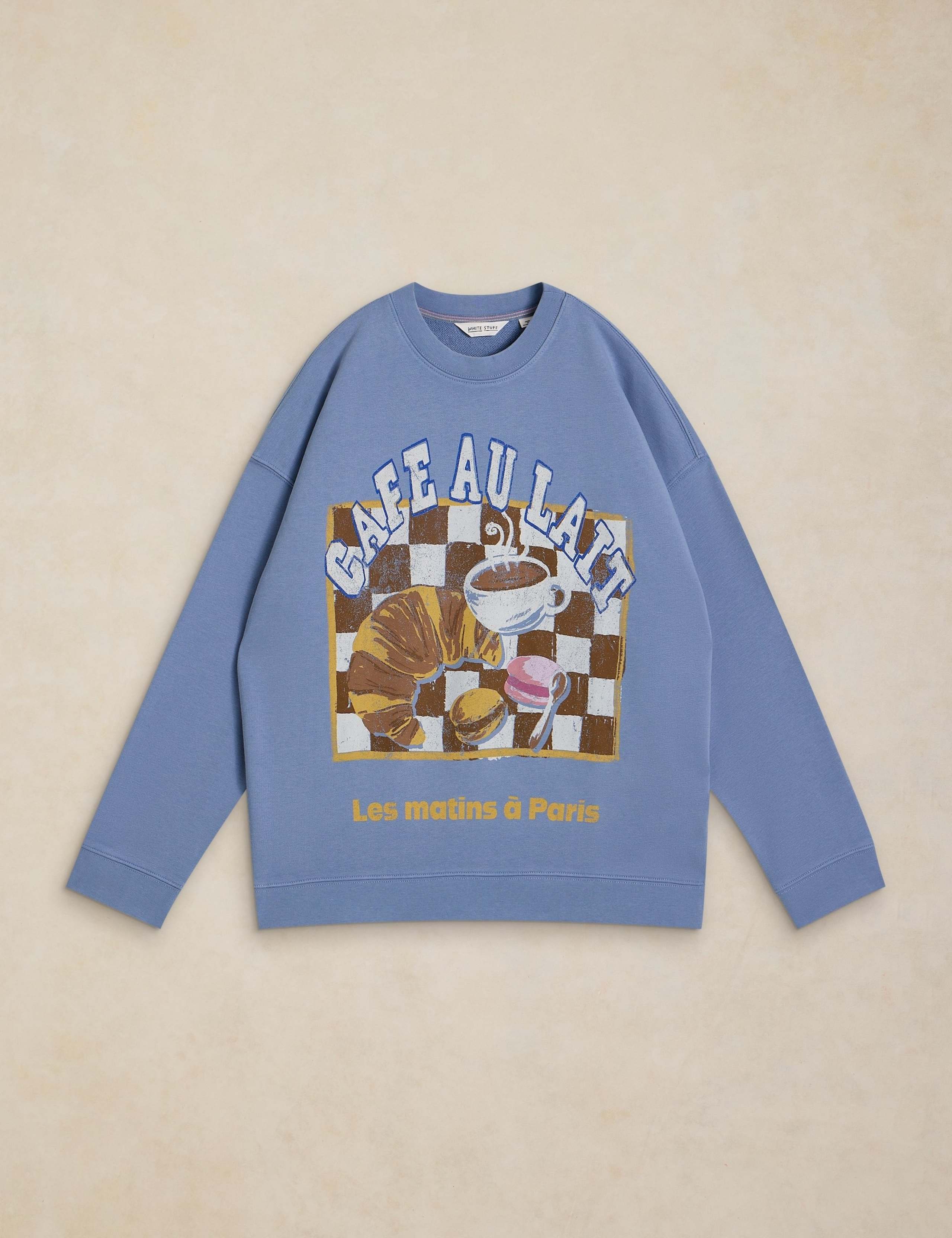 Cotton Rich Graphic Longline Sweatshirt 2 of 6