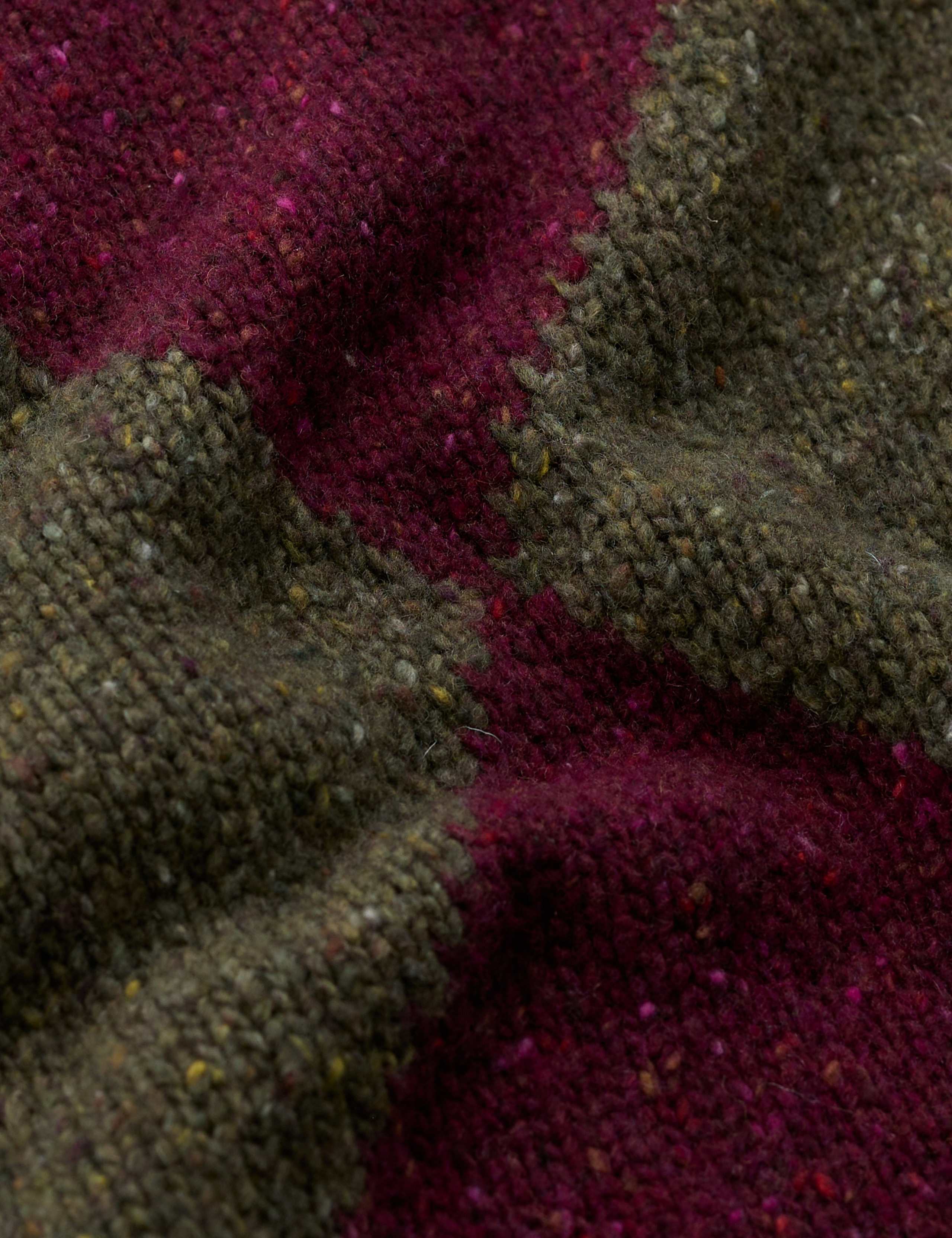 Merino Wool Rich Intarsia Crew Neck Oversized Jumper 4 of 5