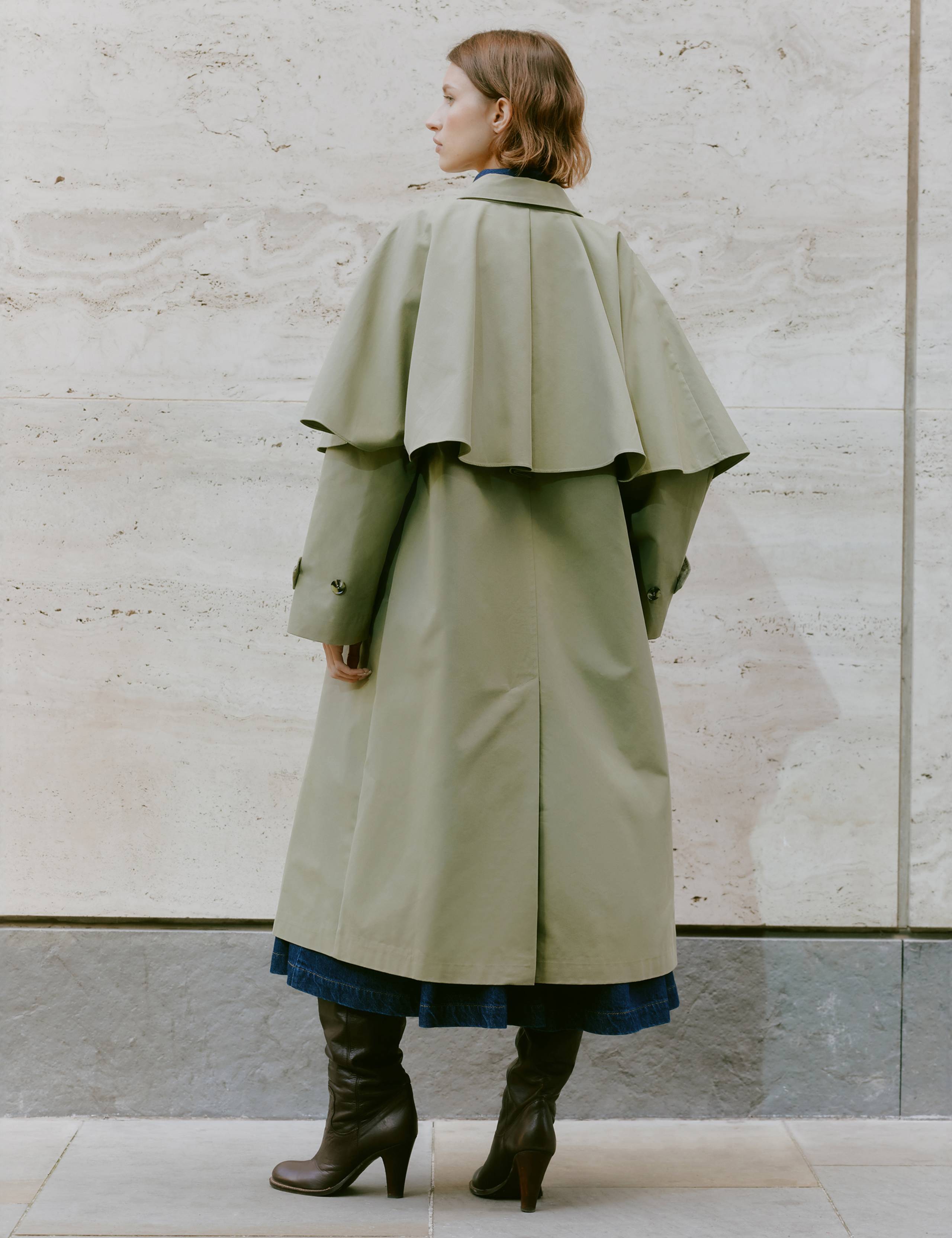 Cotton Rich Collared Longline Trench Coat 4 of 8