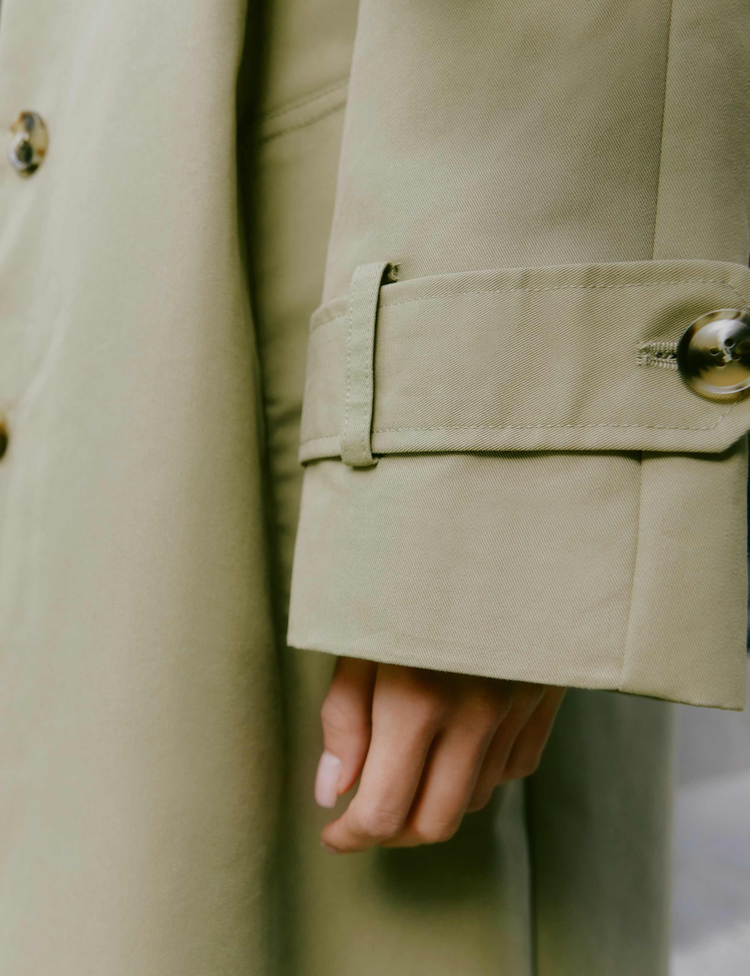 Cotton Rich Collared Longline Trench Coat 7 of 8