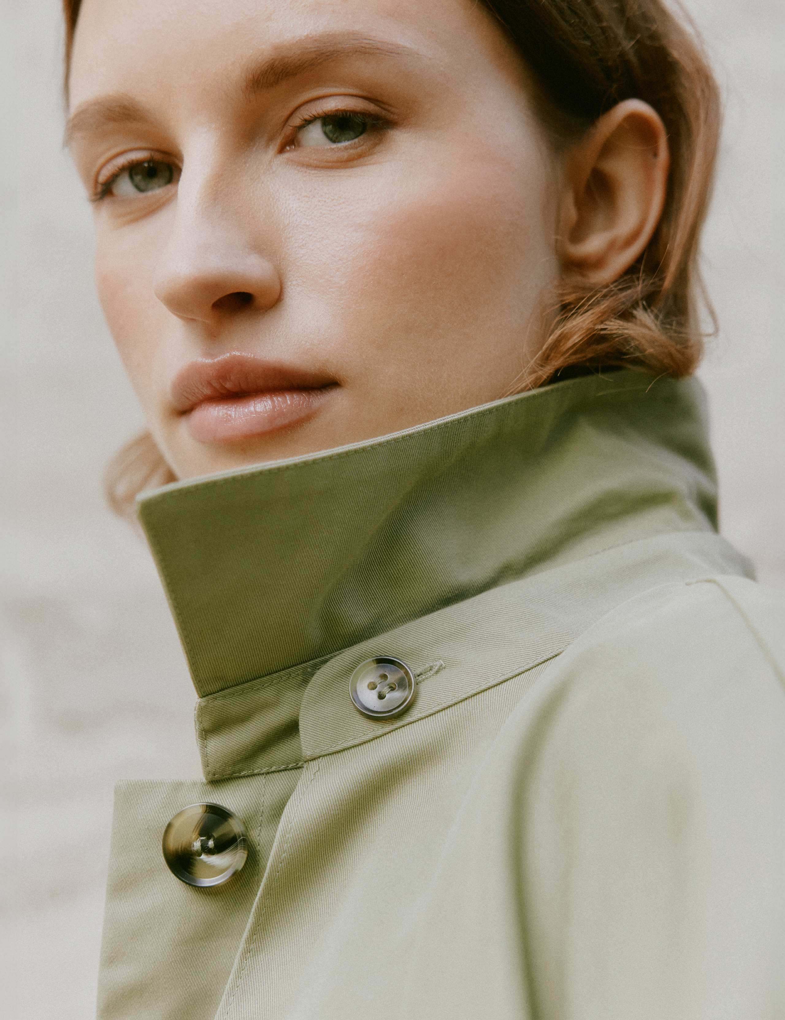 Cotton Rich Collared Longline Trench Coat 8 of 8