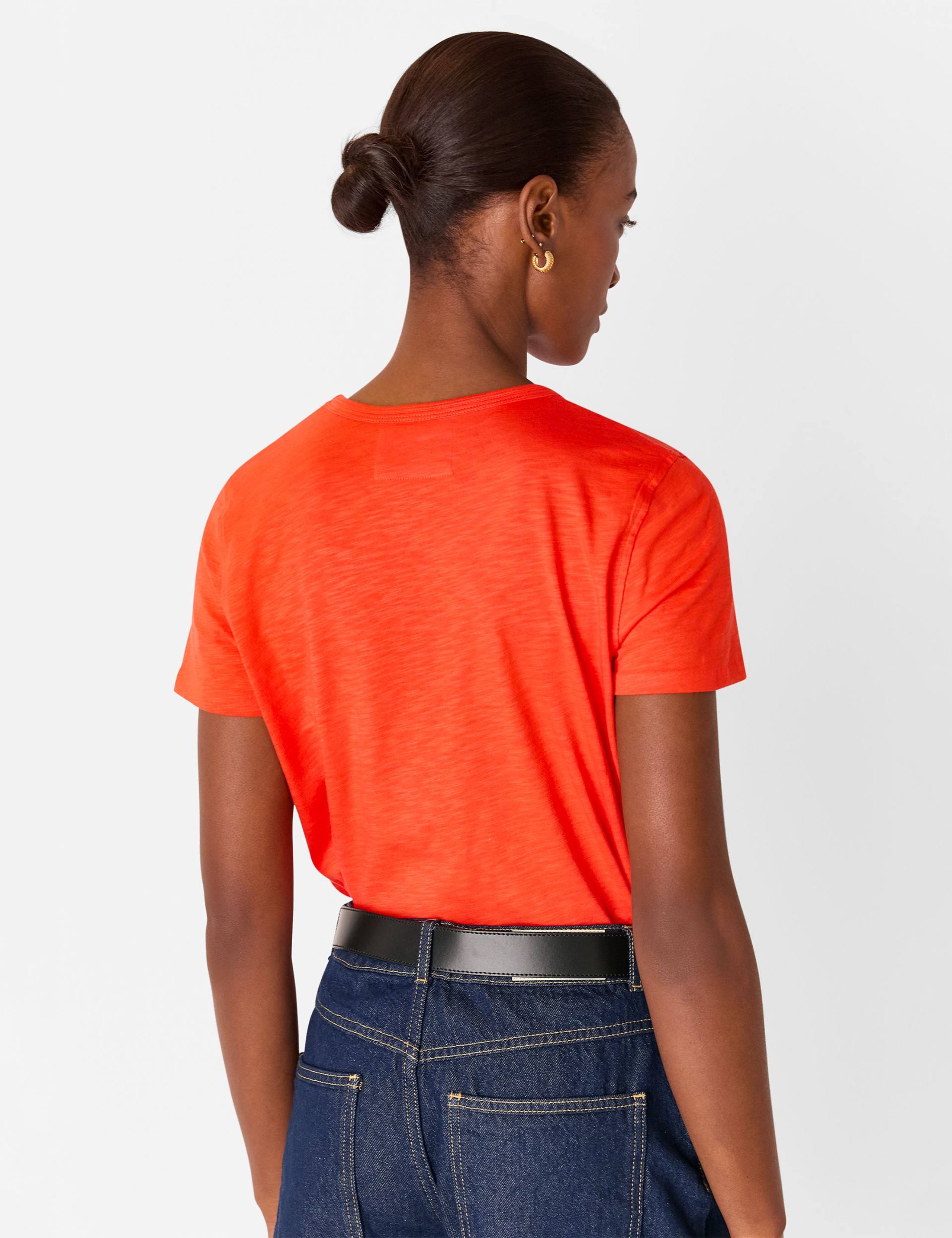 Cotton Rich Double Trim Crew Neck T-Shirt 3 of 4