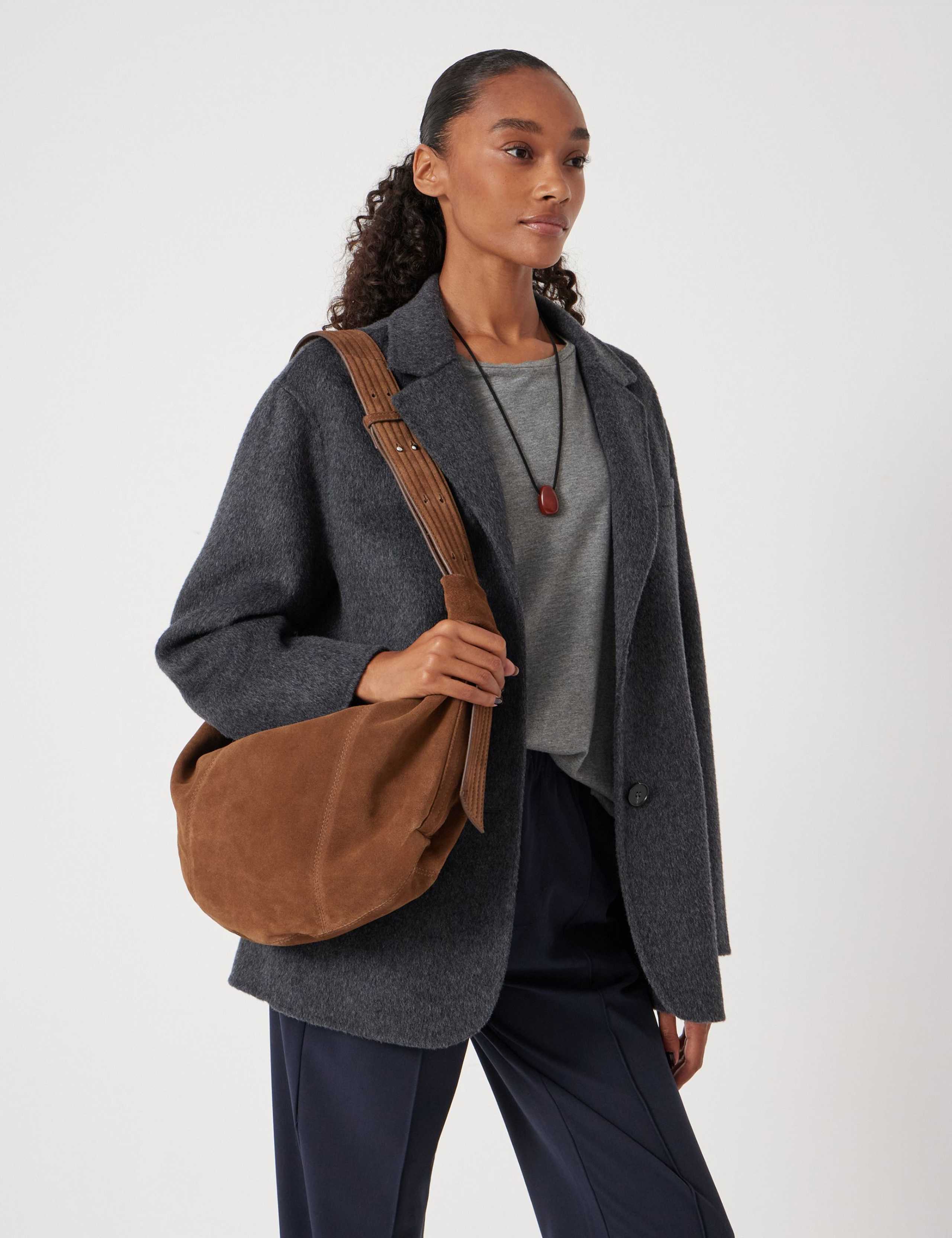Suede Oversized Shoulder Bag 4 of 5