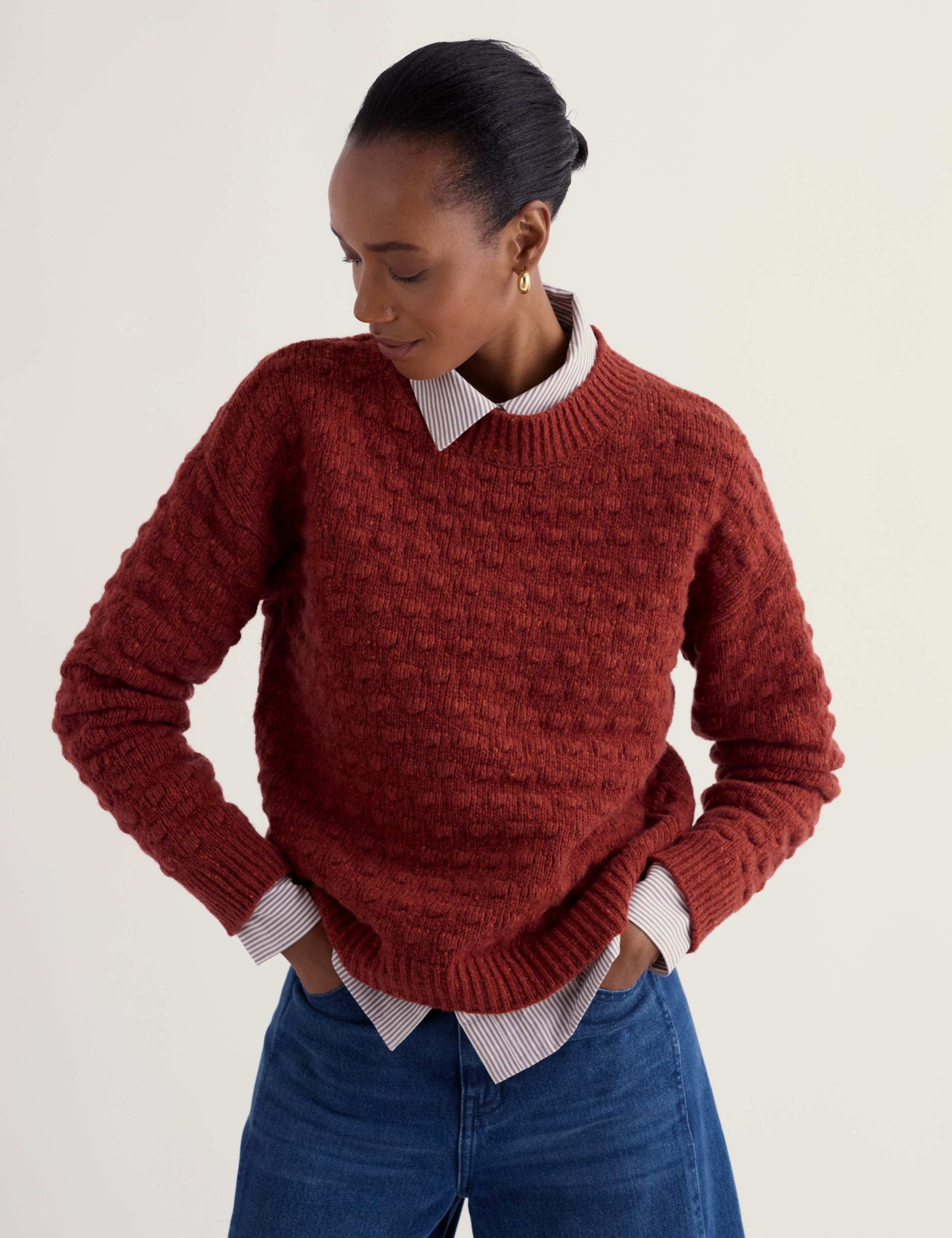 Wool Rich Crew Neck Relaxed Jumper 4 of 5