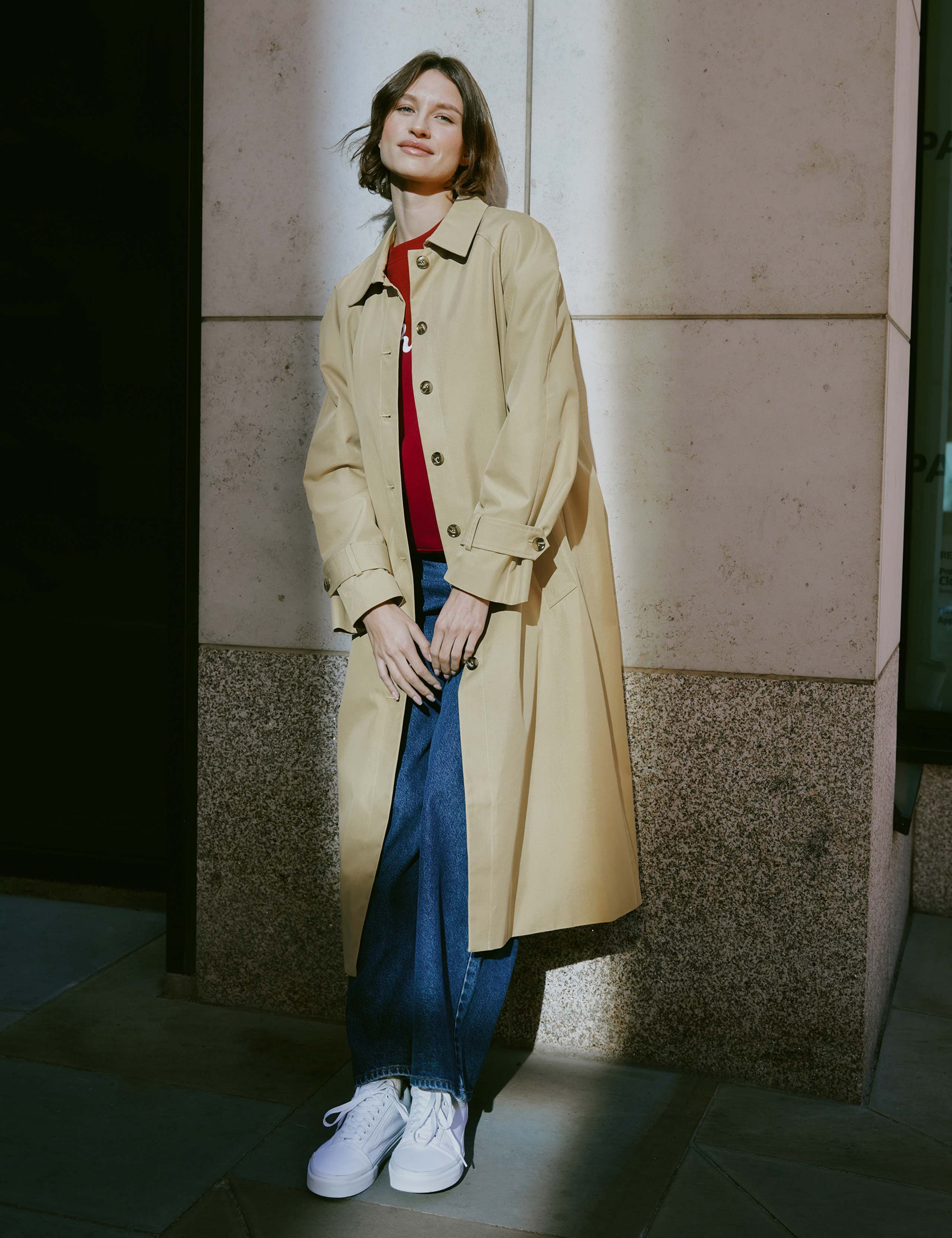Cotton Rich Single Breasted Trench Coat 4 of 6